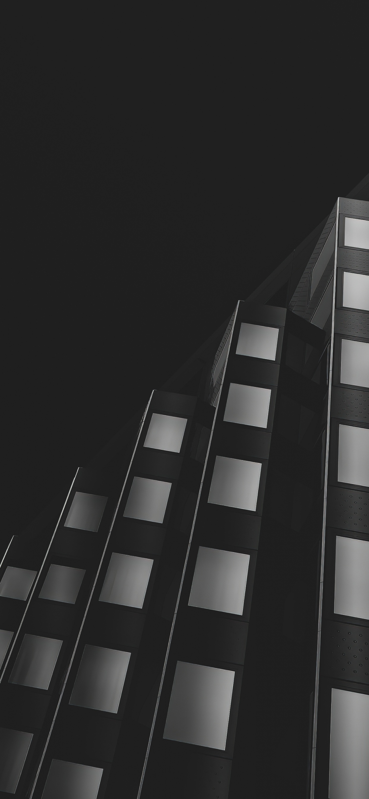 Architektur, Gebäude, Schwarz, Rechteck, Wolkenkratzer. Wallpaper in 1242x2688 Resolution