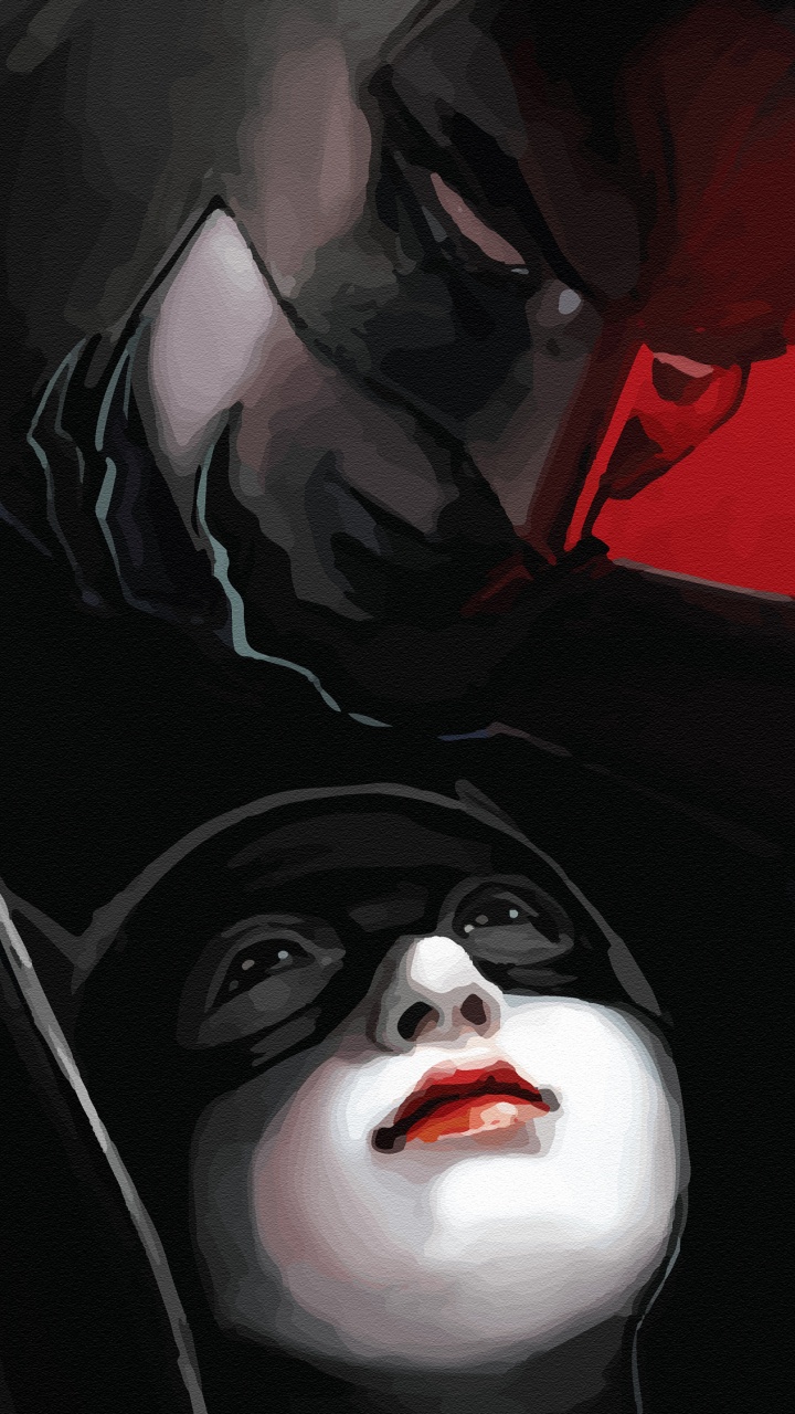 Schwarz-Weiß-Cartoon-Figur. Wallpaper in 720x1280 Resolution