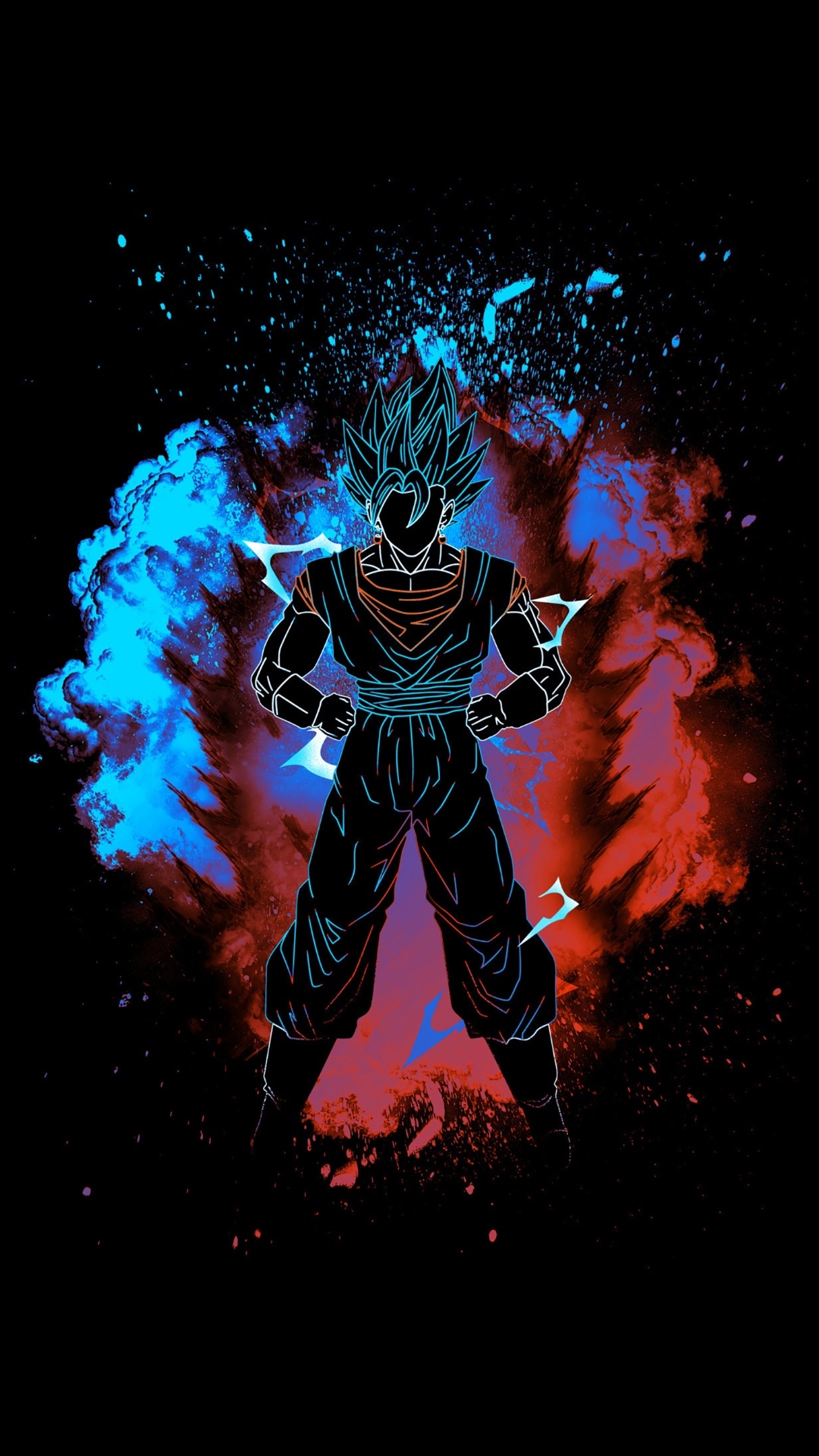 Dragon Ball, Goku, Froideur, Vegeta, Gohan. Wallpaper in 1080x1920 Resolution