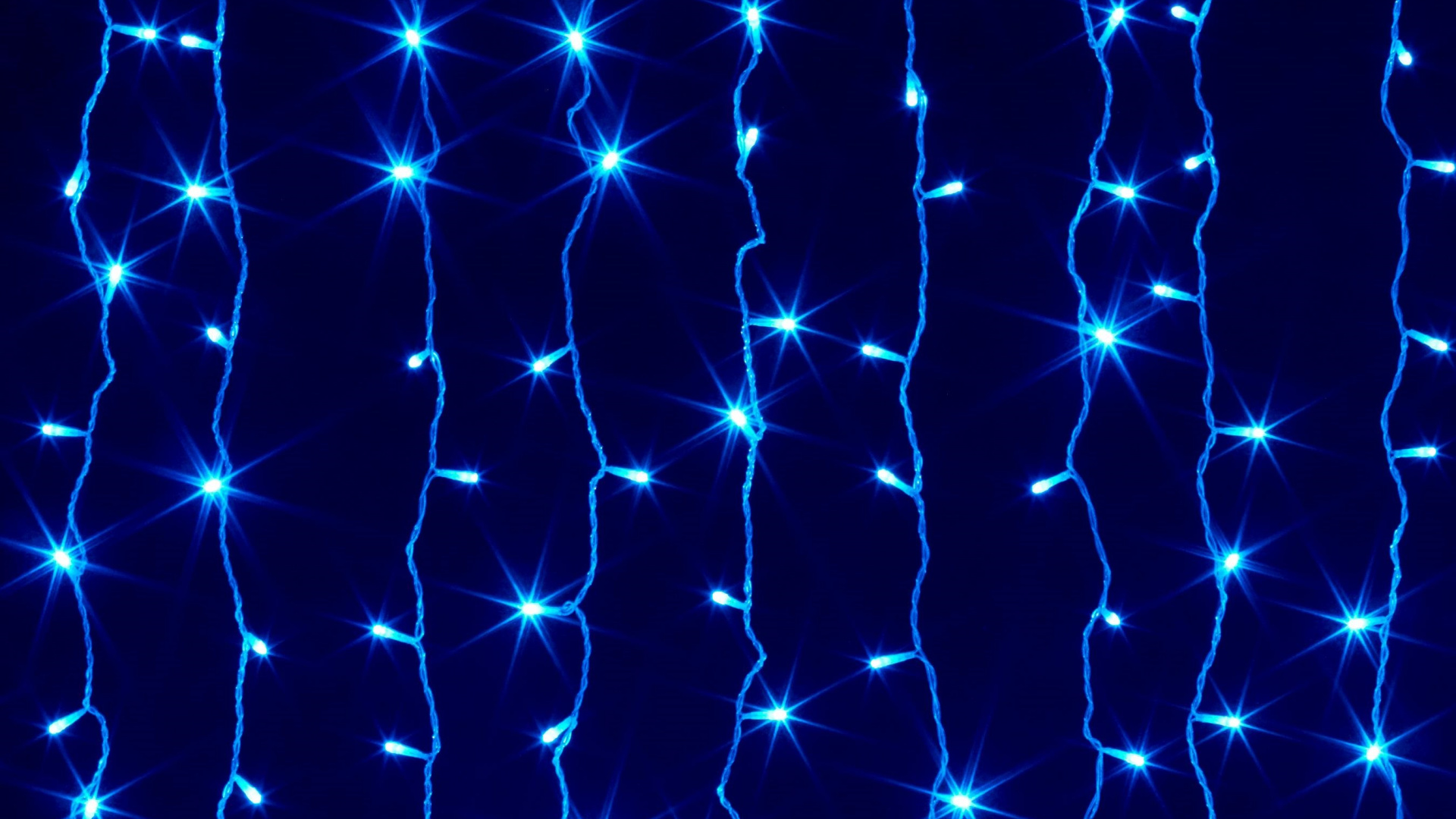 Guirlande, Blue, Rideau, Lumière, Jaune. Wallpaper in 1920x1080 Resolution