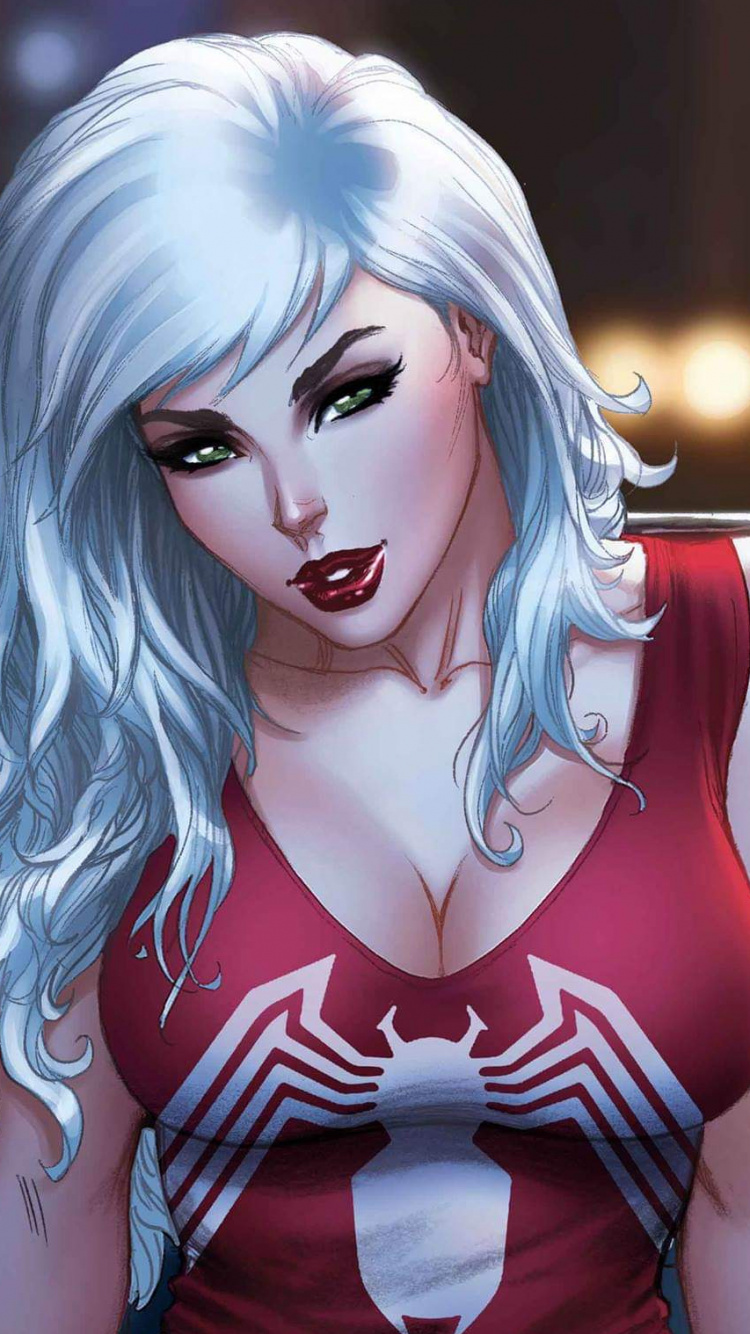 费利西亚·哈迪（Felicia Hardy）, Spider-man, 毒液, 共生, 惊奇漫画 壁纸 750x1334 允许