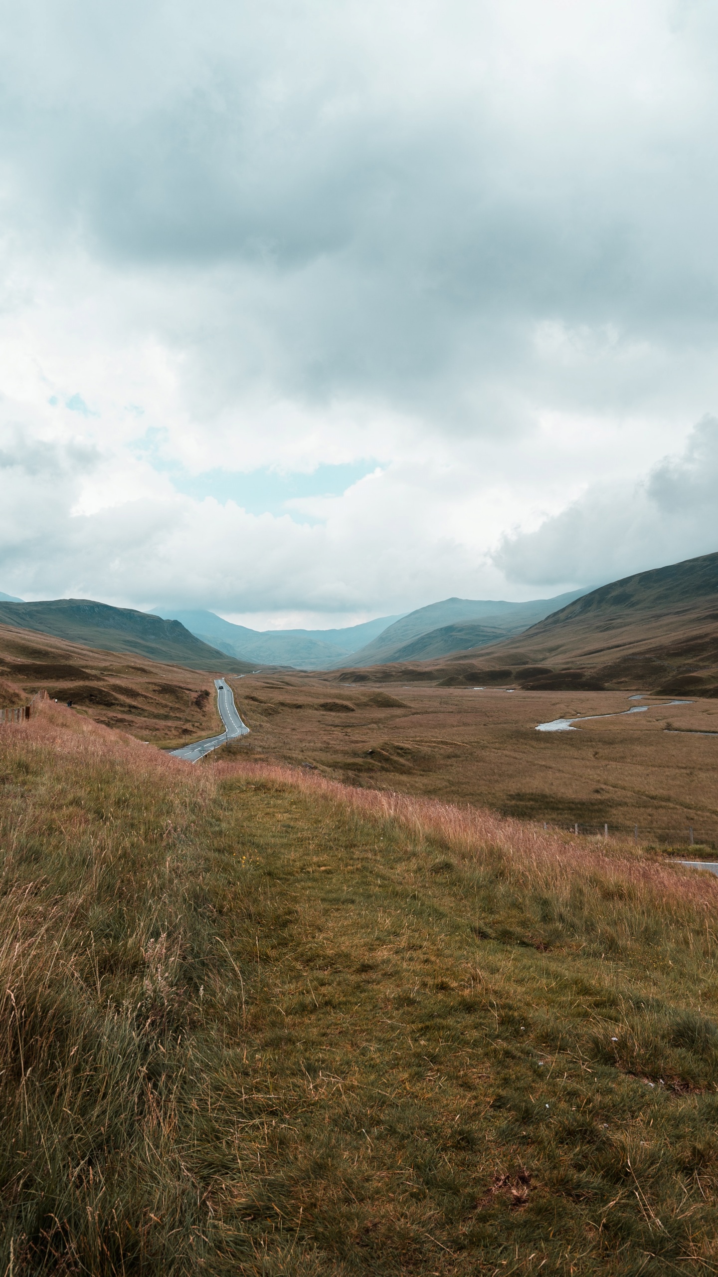 Mountain, Sky, Grassland, Highland, Lake District. Wallpaper in 1440x2560 Resolution