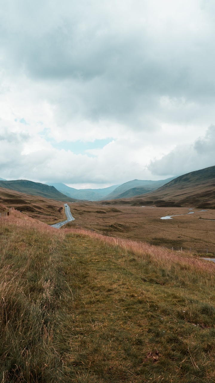 Mountain, Sky, Grassland, Highland, Lake District. Wallpaper in 720x1280 Resolution