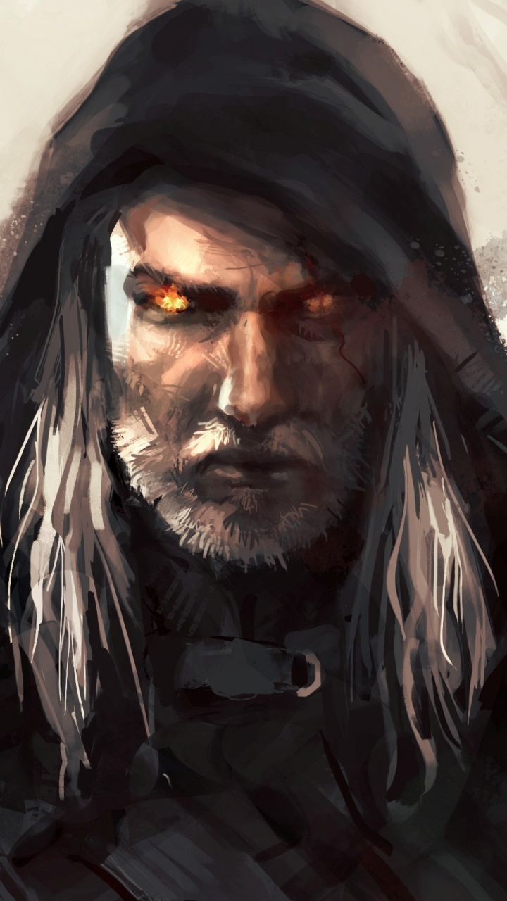 The Witcher 3 Wild Hunt, Geralt Von Riva, The Witcher, Kehllappen, Digital Compositing. Wallpaper in 720x1280 Resolution