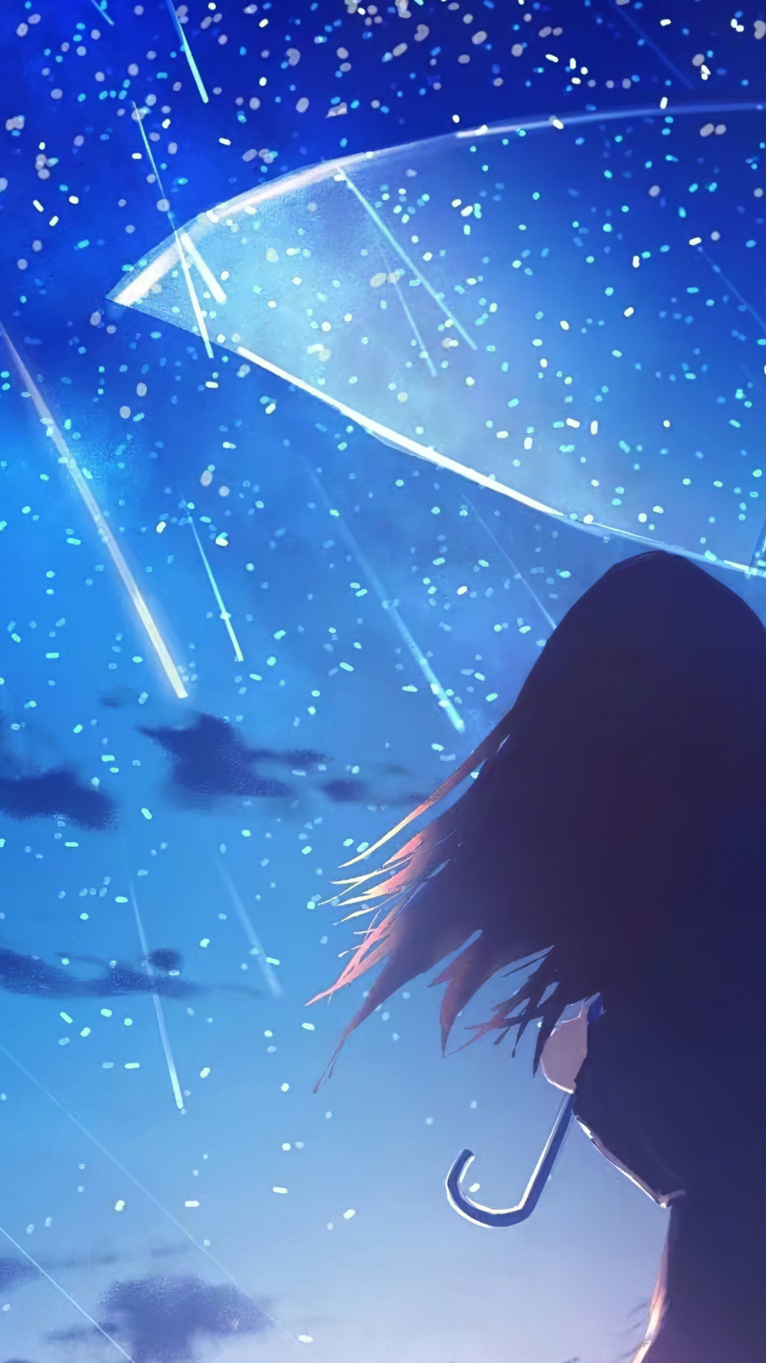 Anime Girl With Umbrella, Anime, Cartoon, Umbrella, Atmosphere. Wallpaper in 1080x1920 Resolution