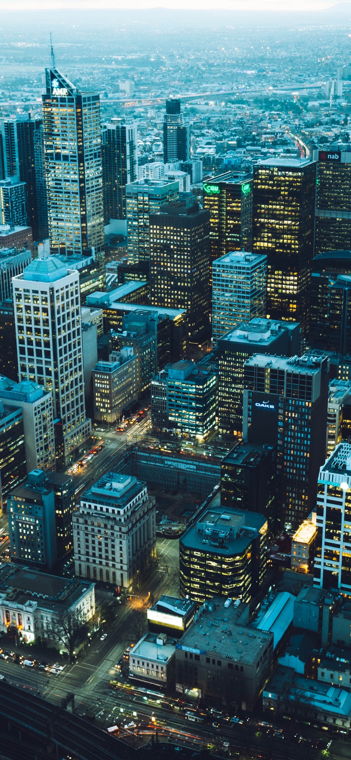 Aerial View of City Buildings During Daytime. Wallpaper in 1125x2436 Resolution