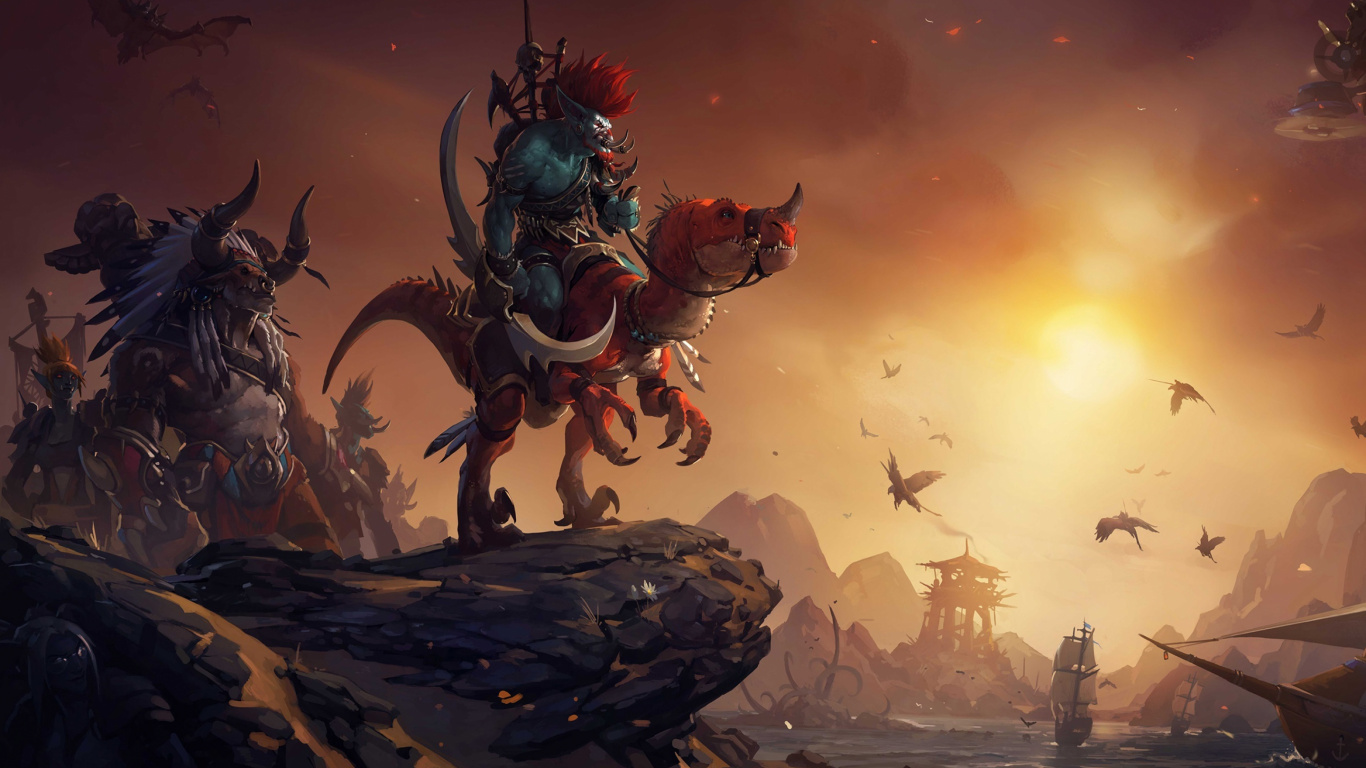 Mundo de Warcraft, la Mitología, Criatura Mítica, Extinción, Pack de Expansión. Wallpaper in 1366x768 Resolution