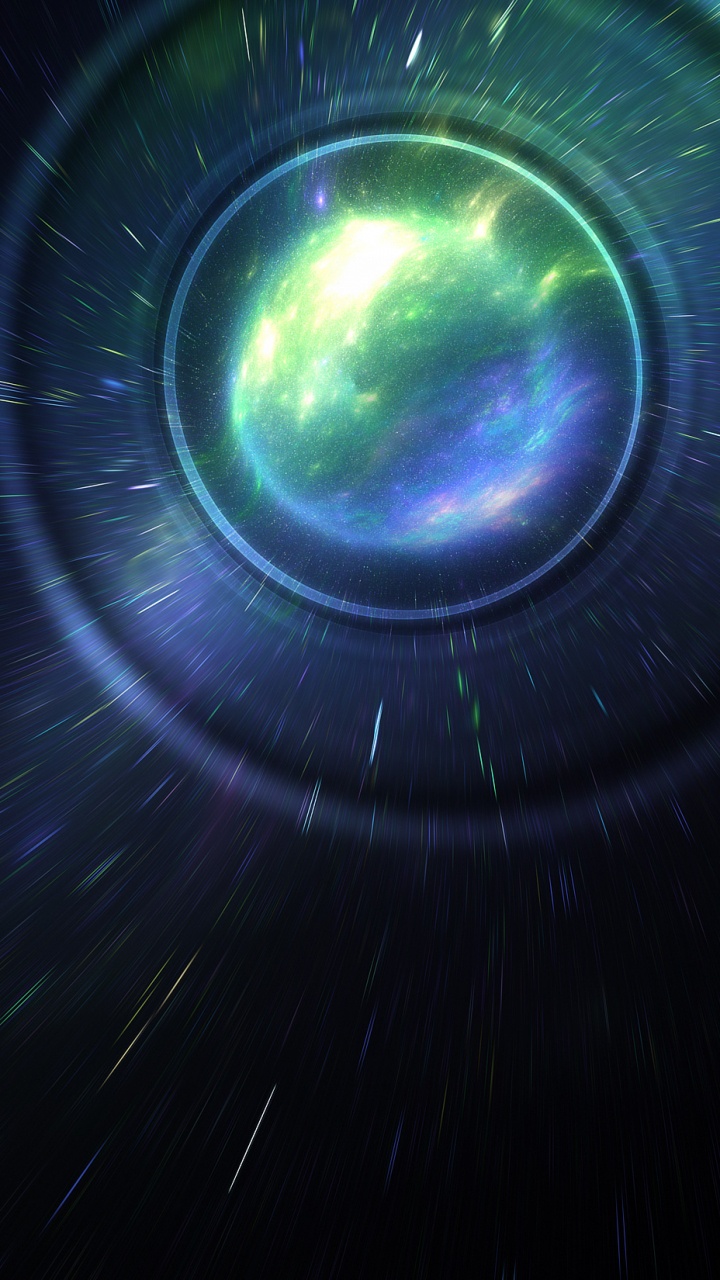 Blue and Green Light in Time Lapse. Wallpaper in 720x1280 Resolution