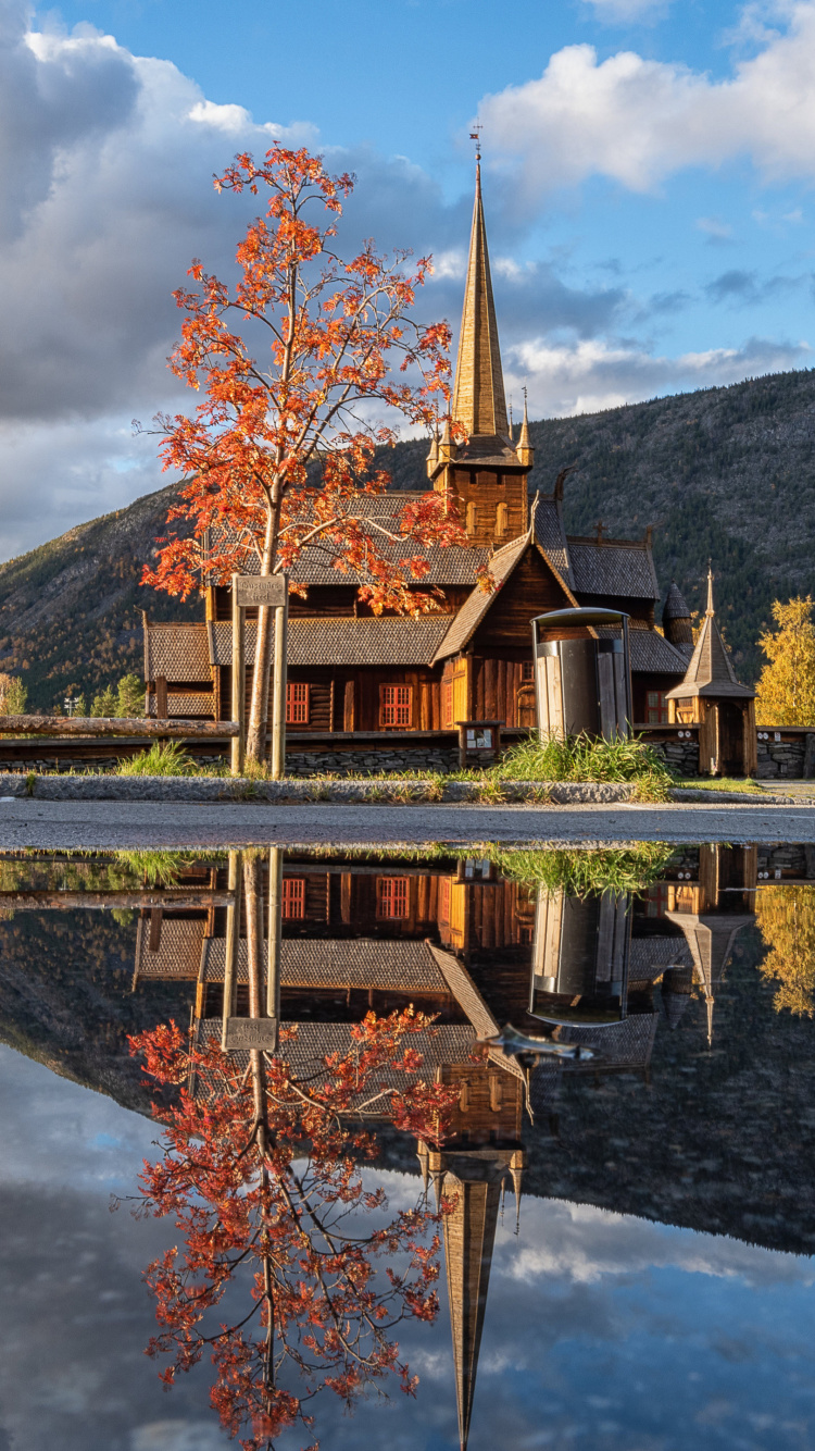 Reflection, Western Norway, Mountain, Fjell, Water. Wallpaper in 750x1334 Resolution
