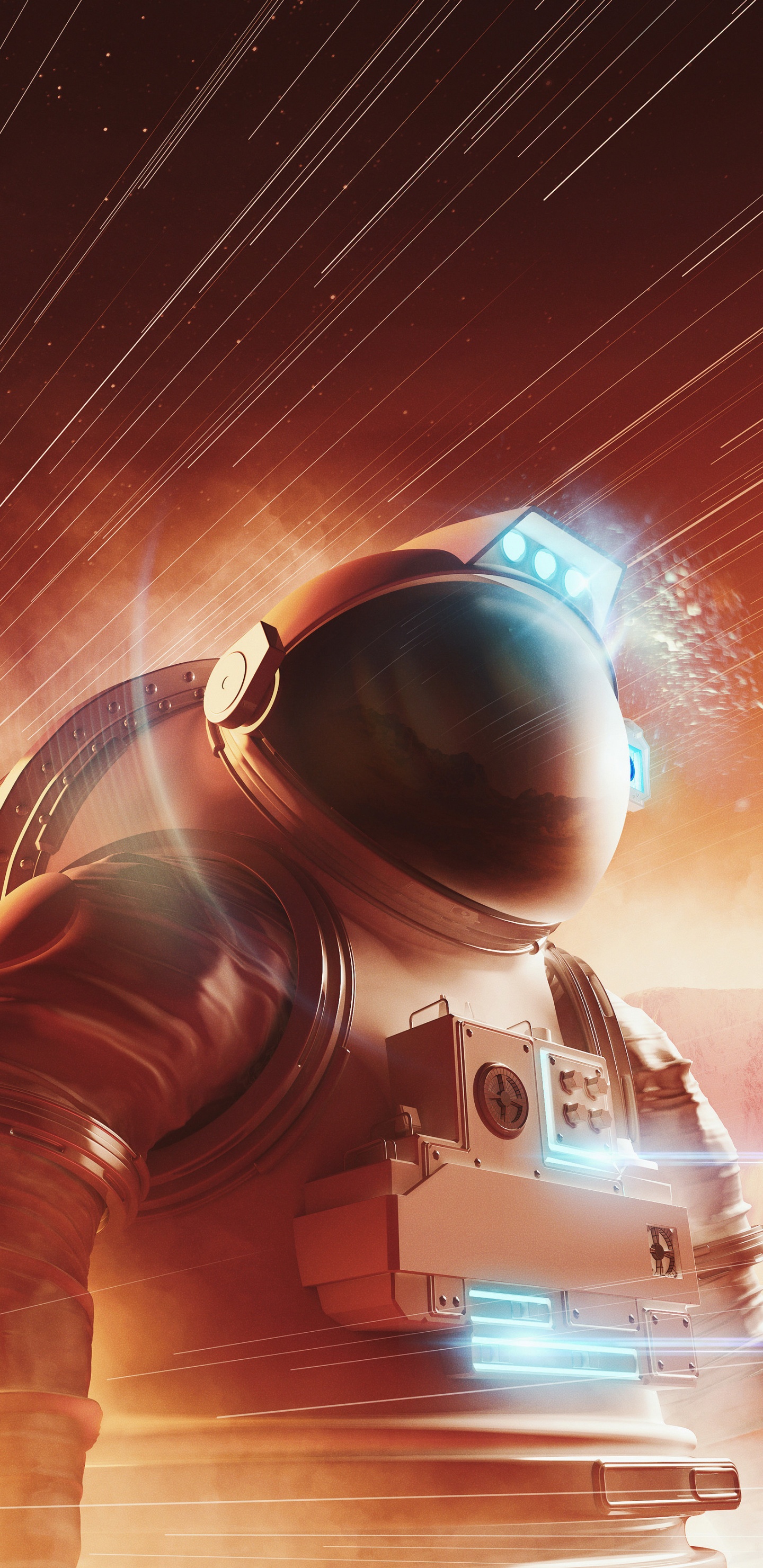 Projector, Astronaut, Automotive Lighting, Eyewear, Art. Wallpaper in 1440x2960 Resolution