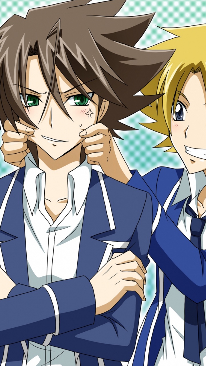 Illustration de 2 Personnages Masculins D'anime. Wallpaper in 720x1280 Resolution