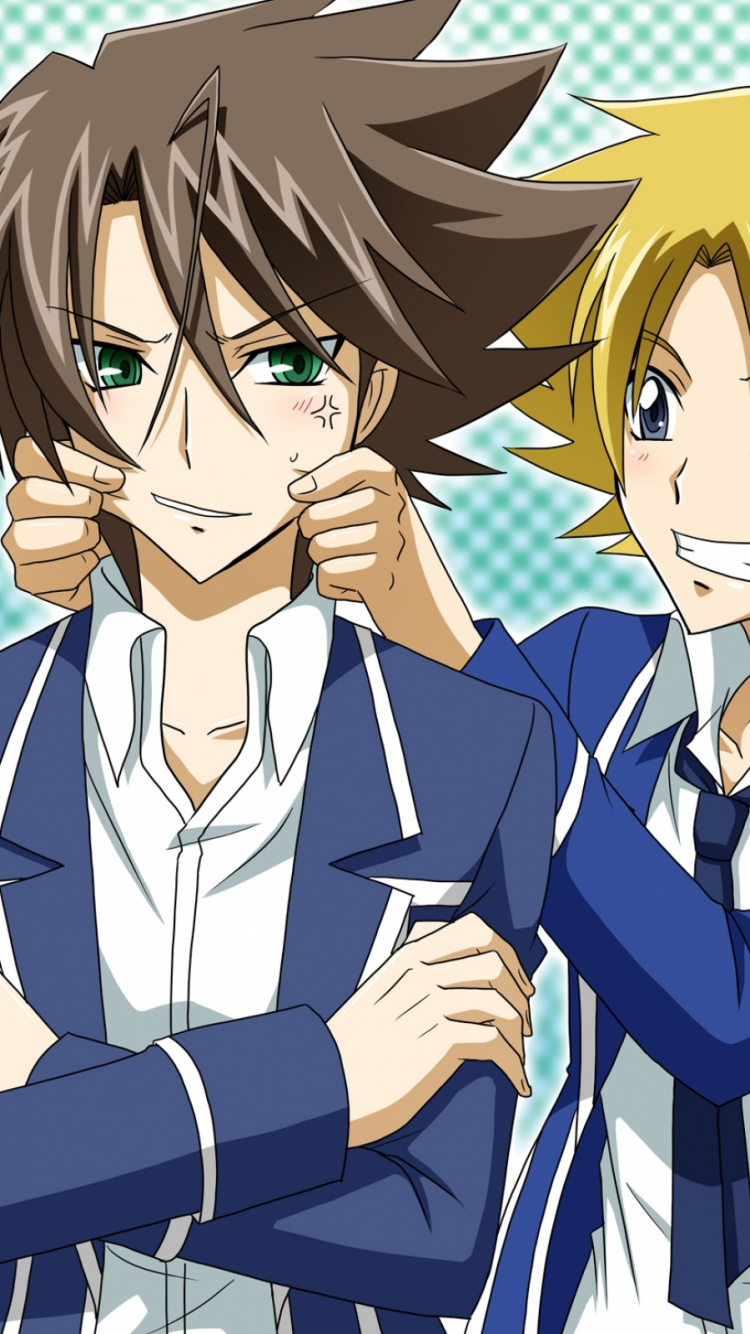 Illustration de 2 Personnages Masculins D'anime. Wallpaper in 750x1334 Resolution