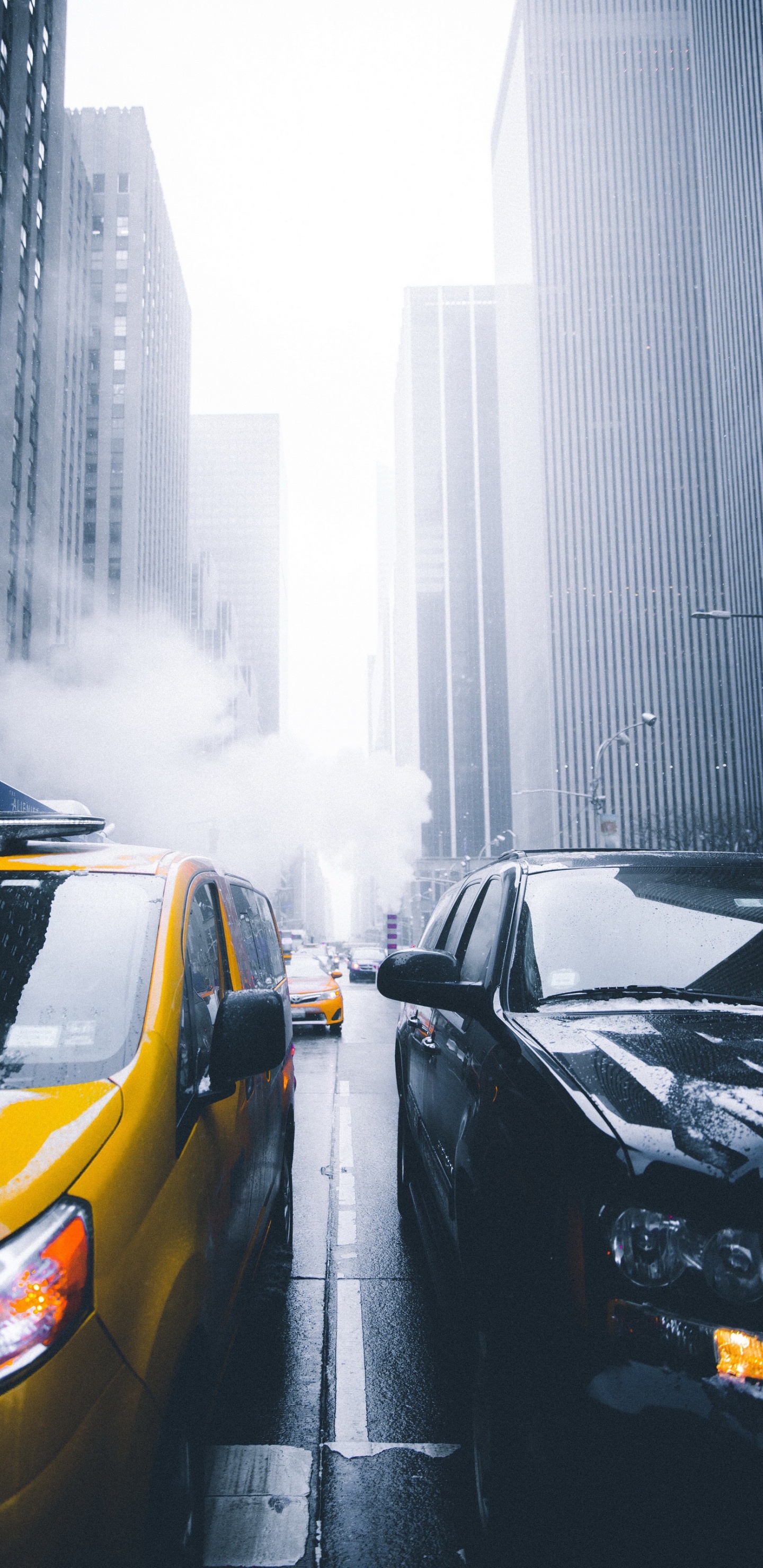 Rockefeller Center, Car, New York, Automotive Lighting, Wolkenkratzer. Wallpaper in 1440x2960 Resolution