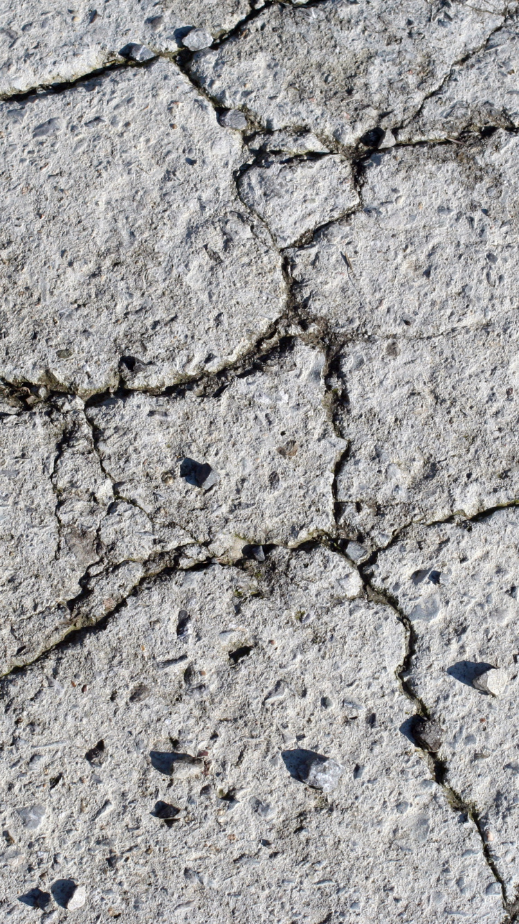 Graues Und Weißes Betonpflaster. Wallpaper in 750x1334 Resolution