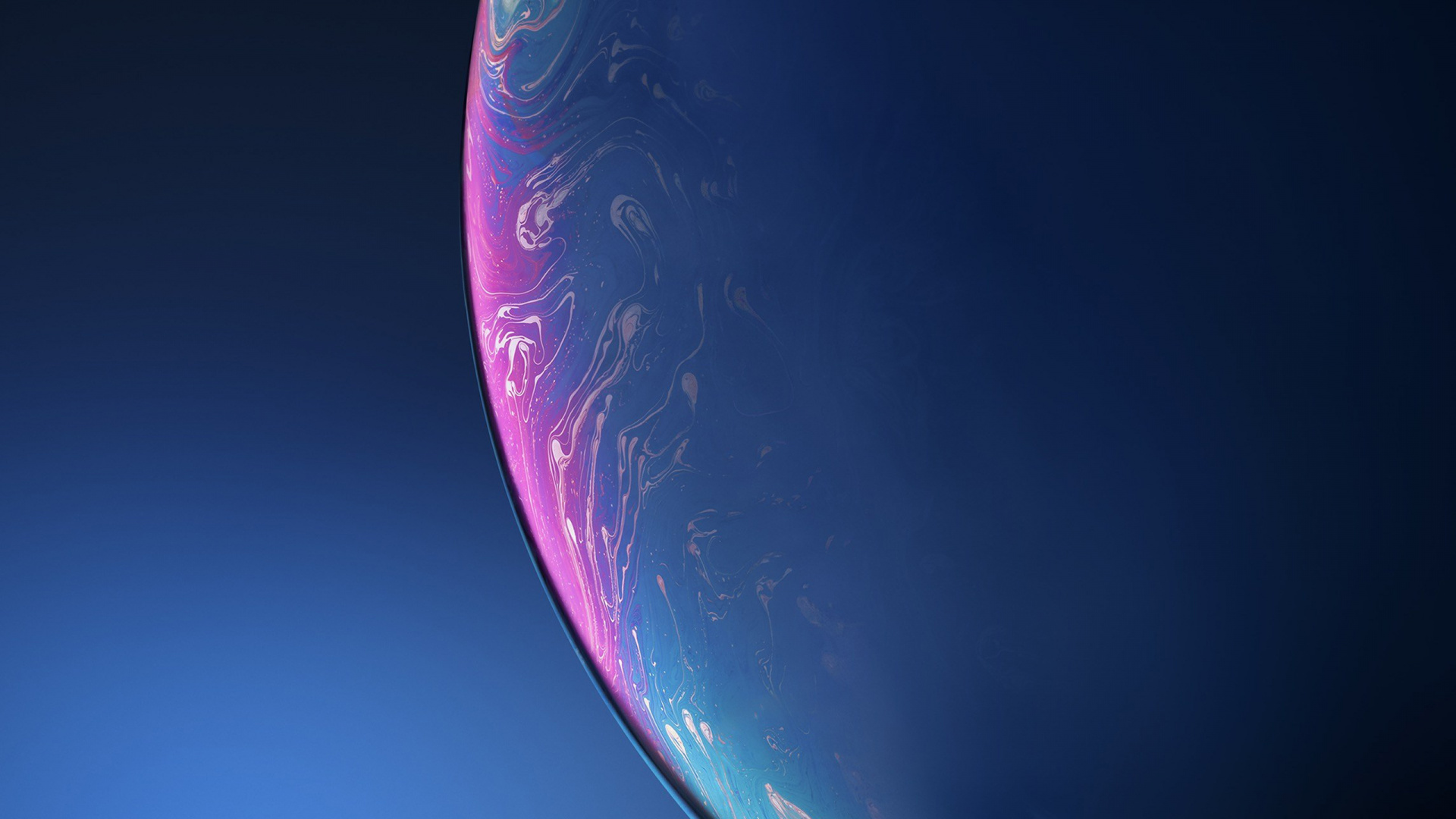 Purple and Blue Planet Illustration. Wallpaper in 1920x1080 Resolution