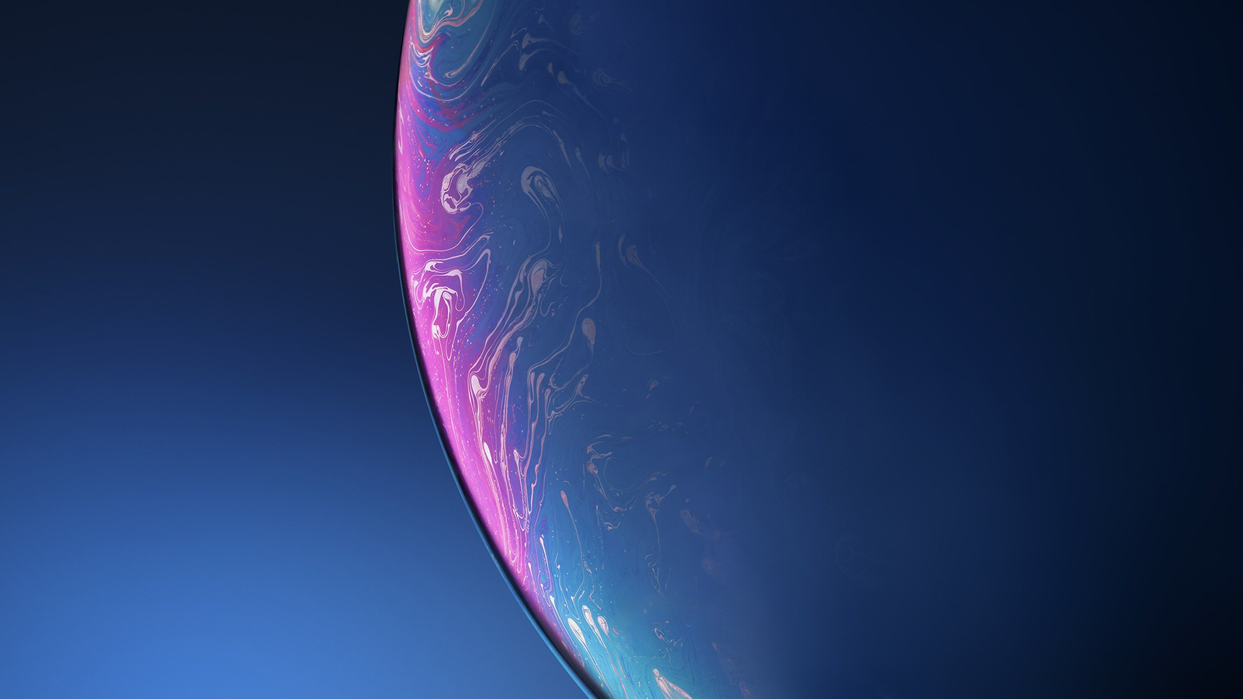 Purple and Blue Planet Illustration. Wallpaper in 2560x1440 Resolution