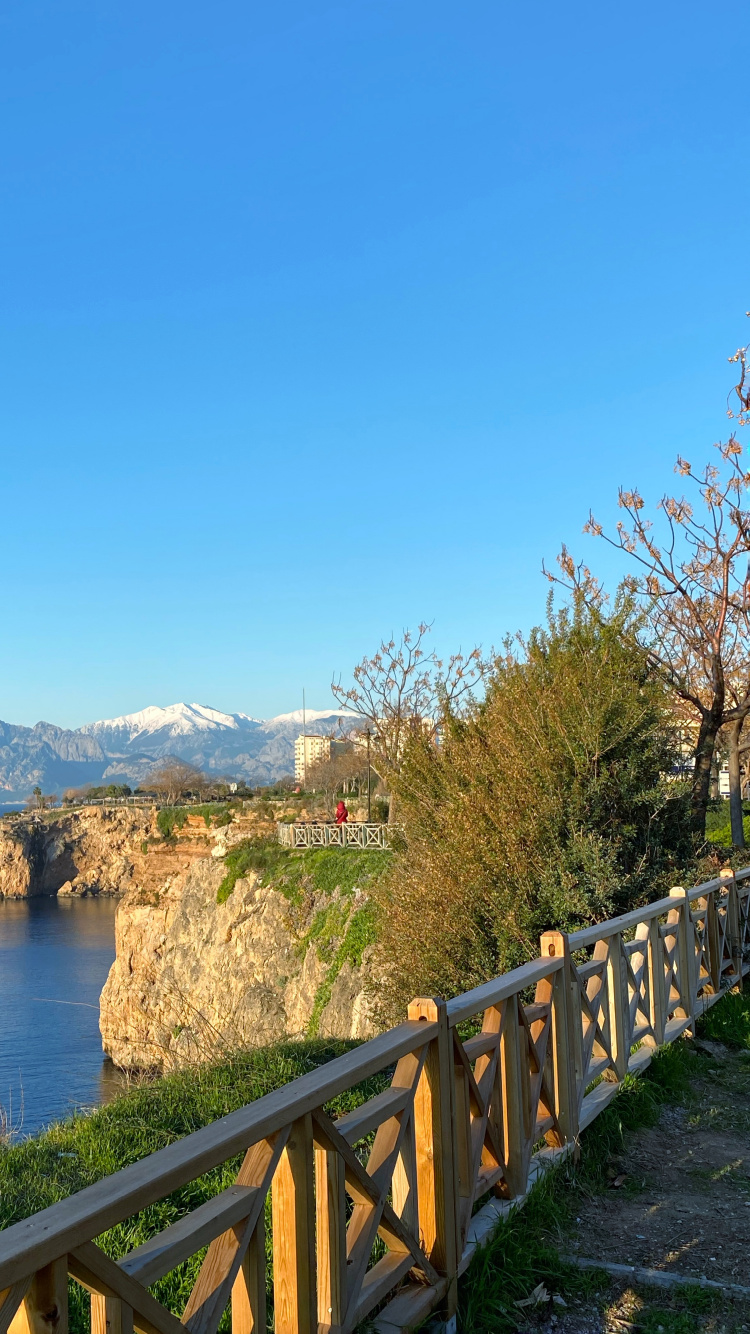 Mount Scenery, Wasser, Azure, Zaun, Naturlandschaft. Wallpaper in 750x1334 Resolution