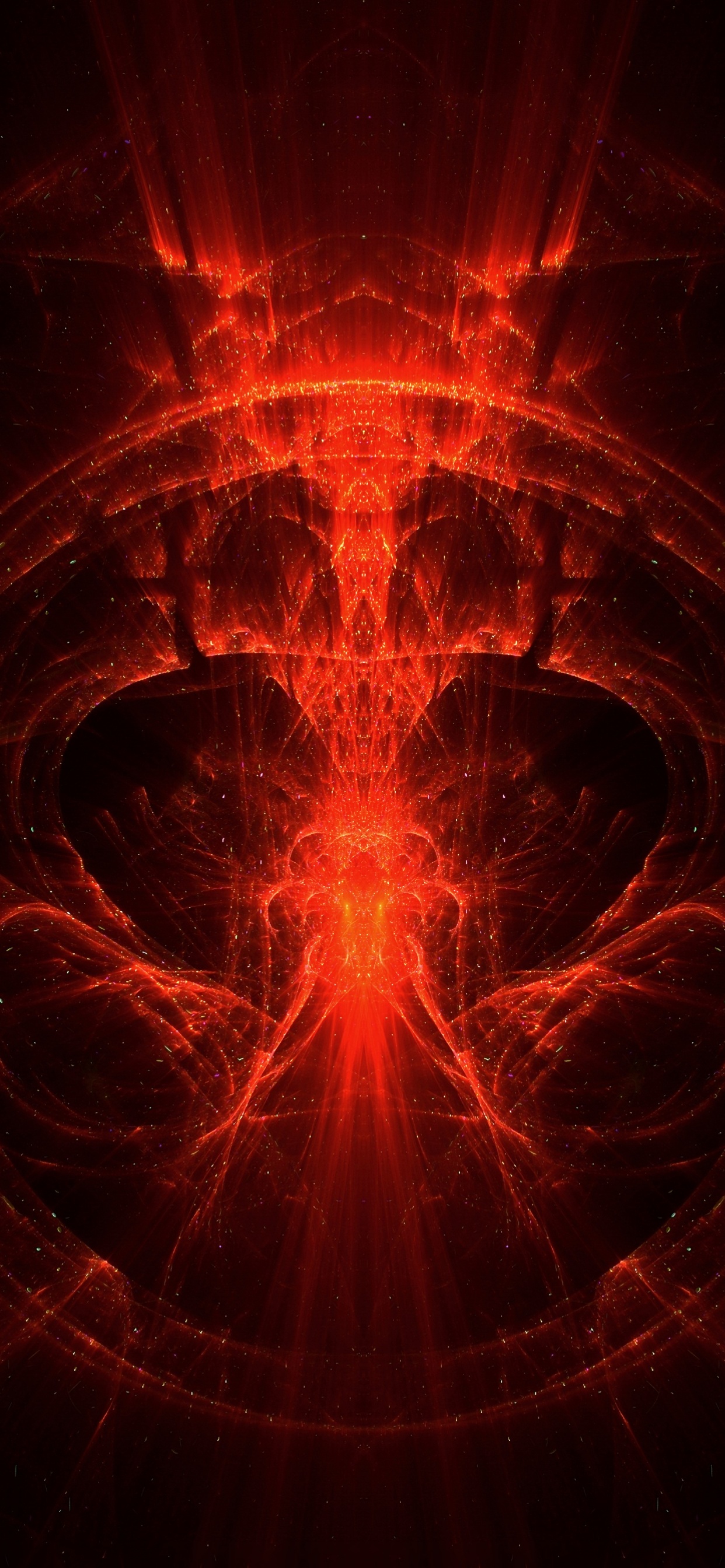 Red and Black Abstract Painting. Wallpaper in 1242x2688 Resolution