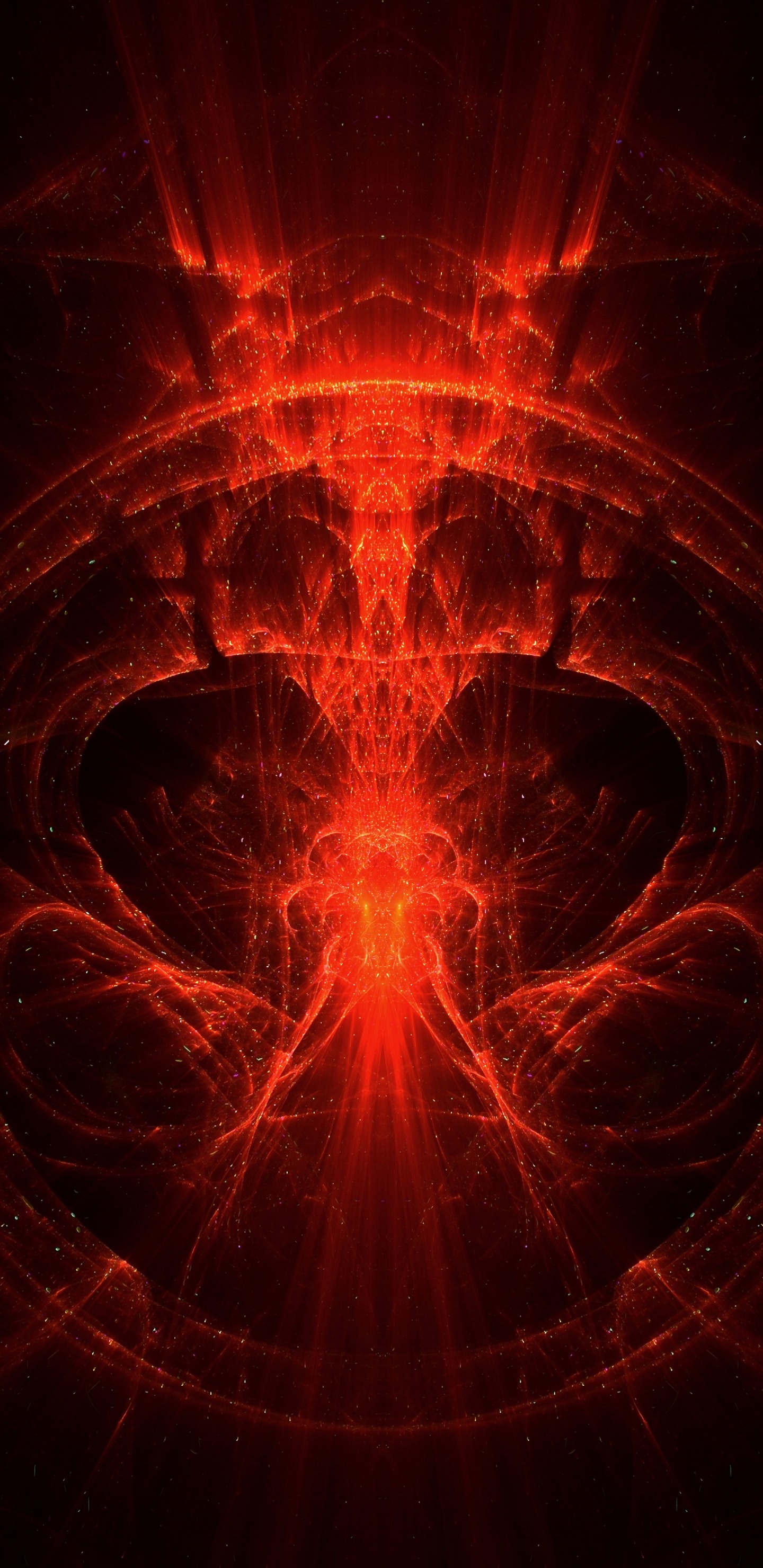 Red and Black Abstract Painting. Wallpaper in 1440x2960 Resolution