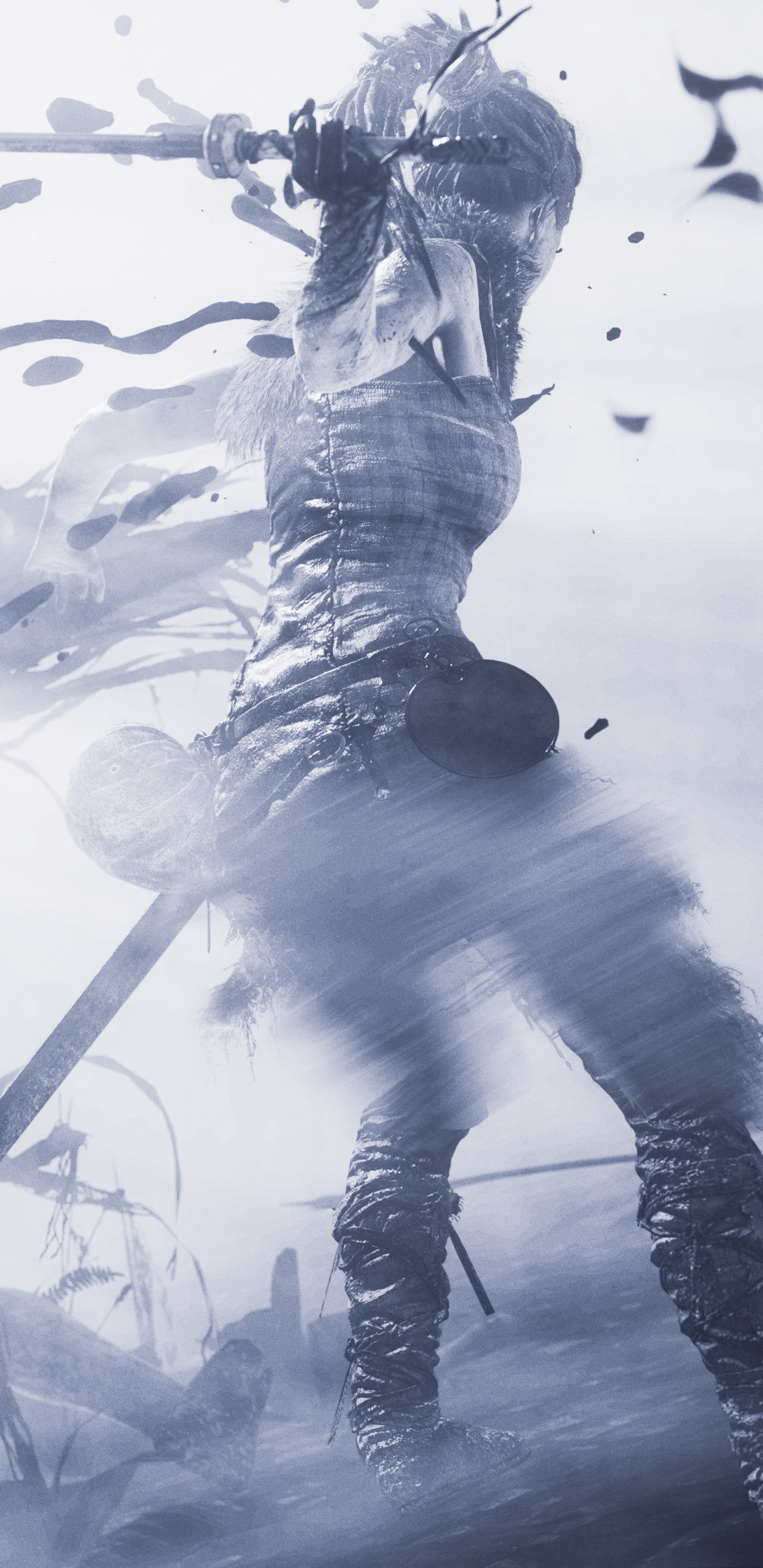 Homme en Veste Noire Tenant un Fusil. Wallpaper in 1440x2960 Resolution