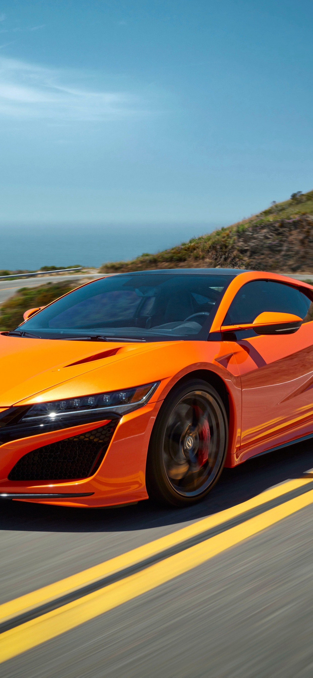 Orange Lamborghini Aventador on Road During Daytime. Wallpaper in 1242x2688 Resolution