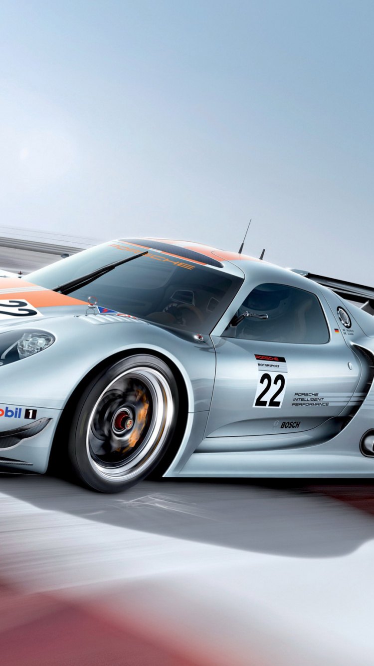 Weißer Und Roter Porsche 911. Wallpaper in 750x1334 Resolution