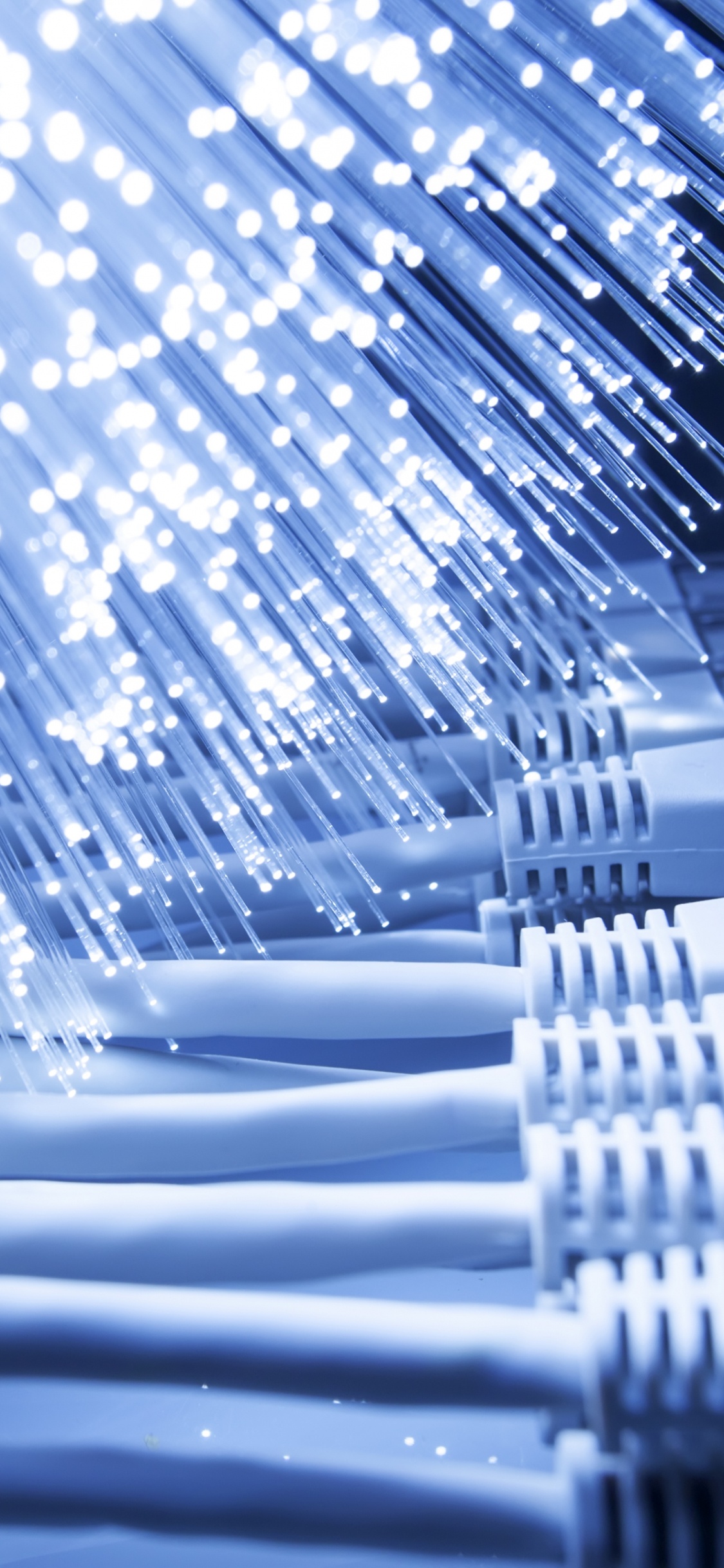 Textile à Pois Blancs et Bleus. Wallpaper in 1125x2436 Resolution