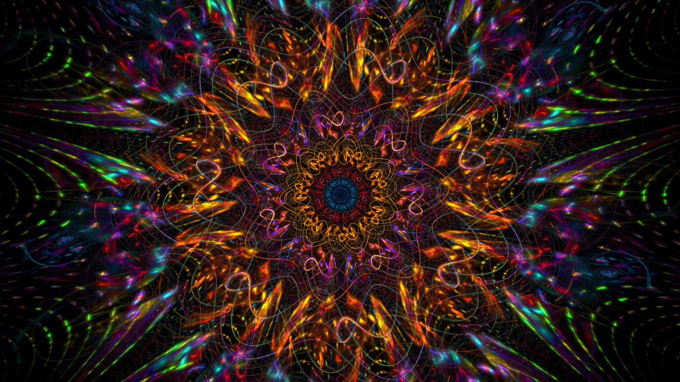 Pintura Abstracta Púrpura y Azul. Wallpaper in 1366x768 Resolution