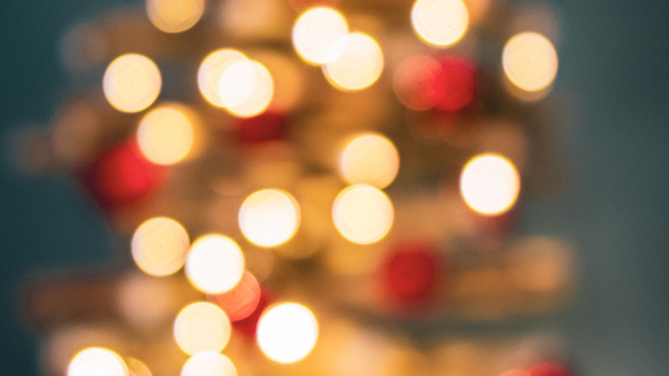 New Year, Christmas, Christmas Tree, Christmas Day, Christmas Lights. Wallpaper in 1366x768 Resolution