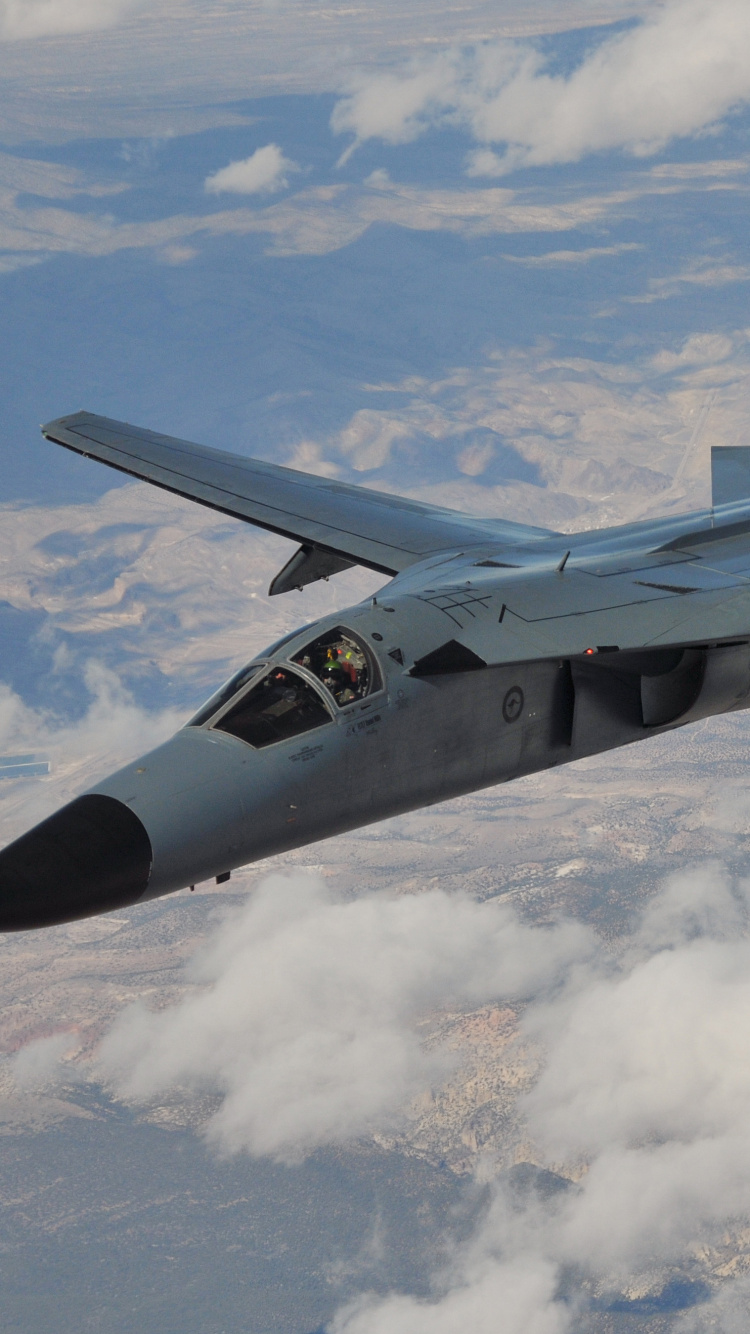 一般的动态F-111土豚, 军用飞机, 航空, 航班, 空军 壁纸 750x1334 允许