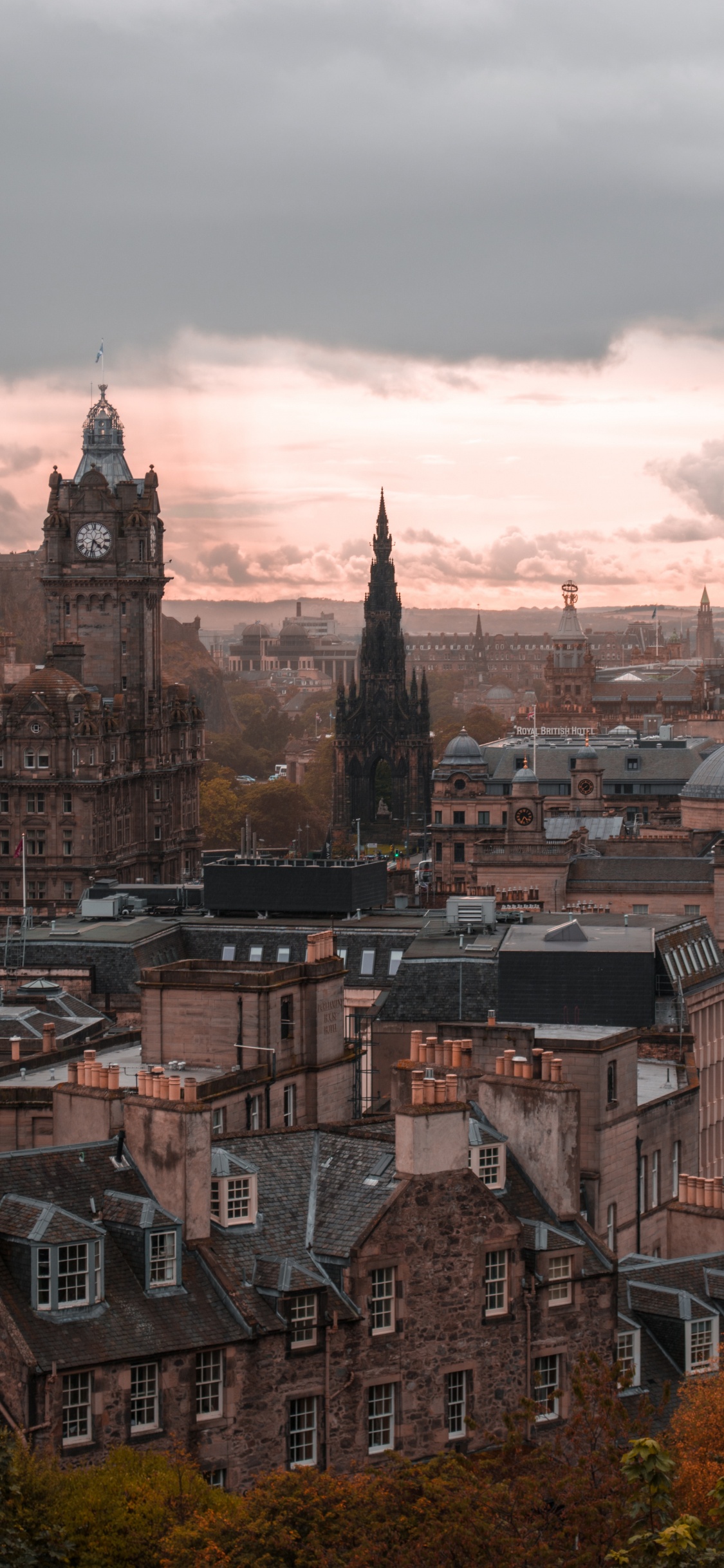 Aerial View of City Buildings During Daytime. Wallpaper in 1125x2436 Resolution