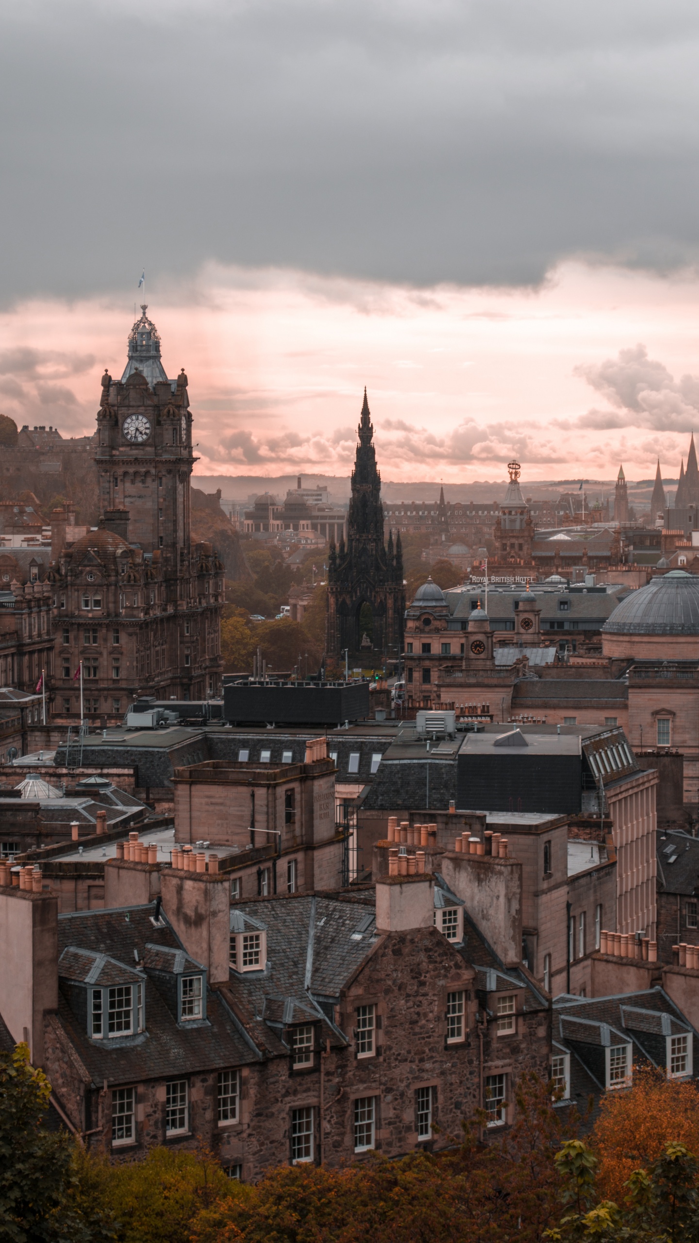 Aerial View of City Buildings During Daytime. Wallpaper in 1440x2560 Resolution