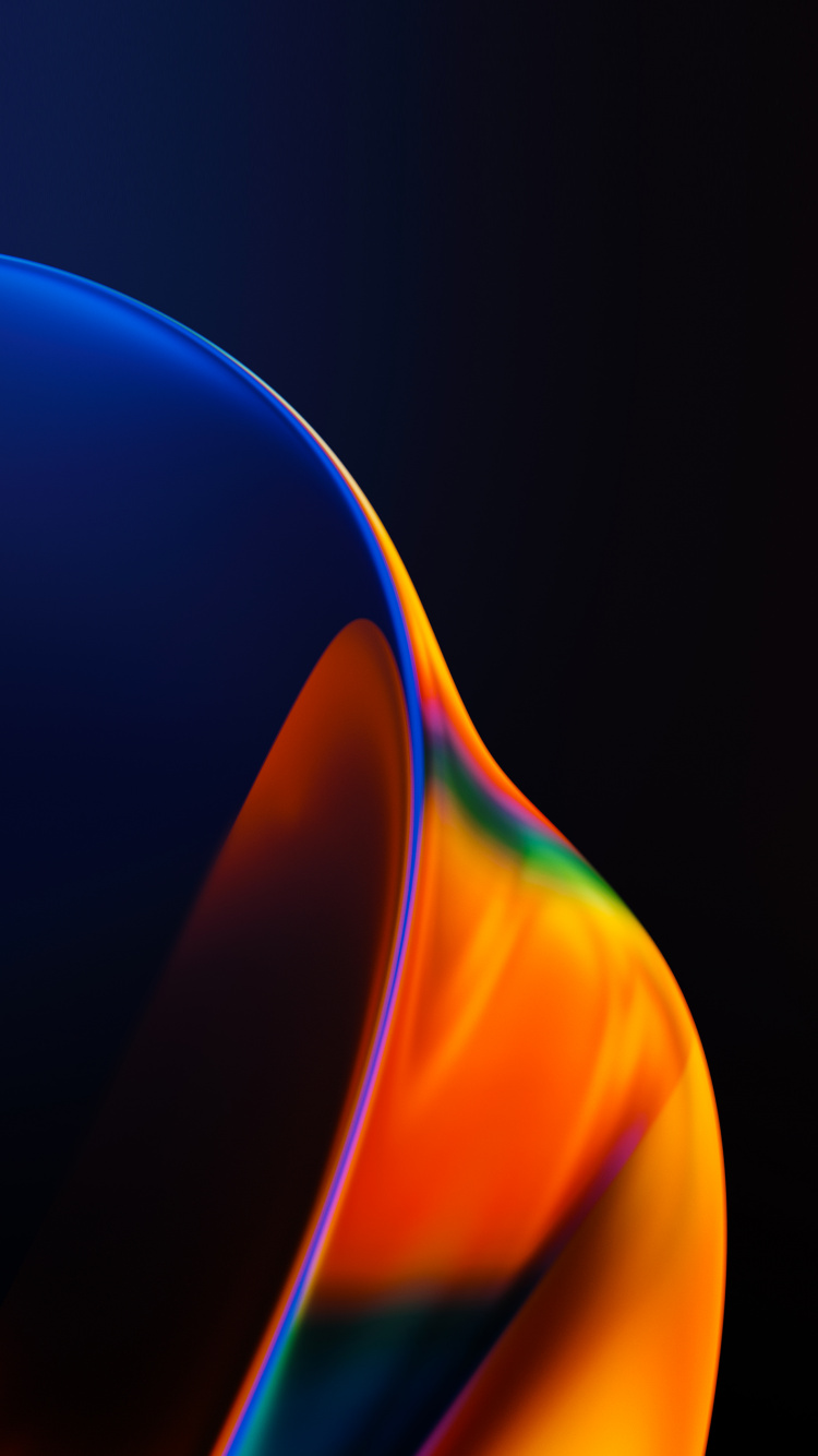 IOS 14, Ios, 苹果, 液体, 琥珀色 壁纸 750x1334 允许