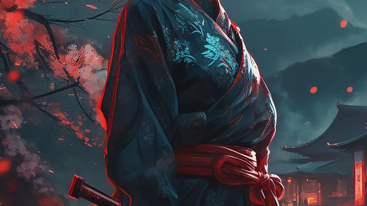 Artes Visuales, Señora m, Arte, Kimono. Wallpaper in 1280x720 Resolution