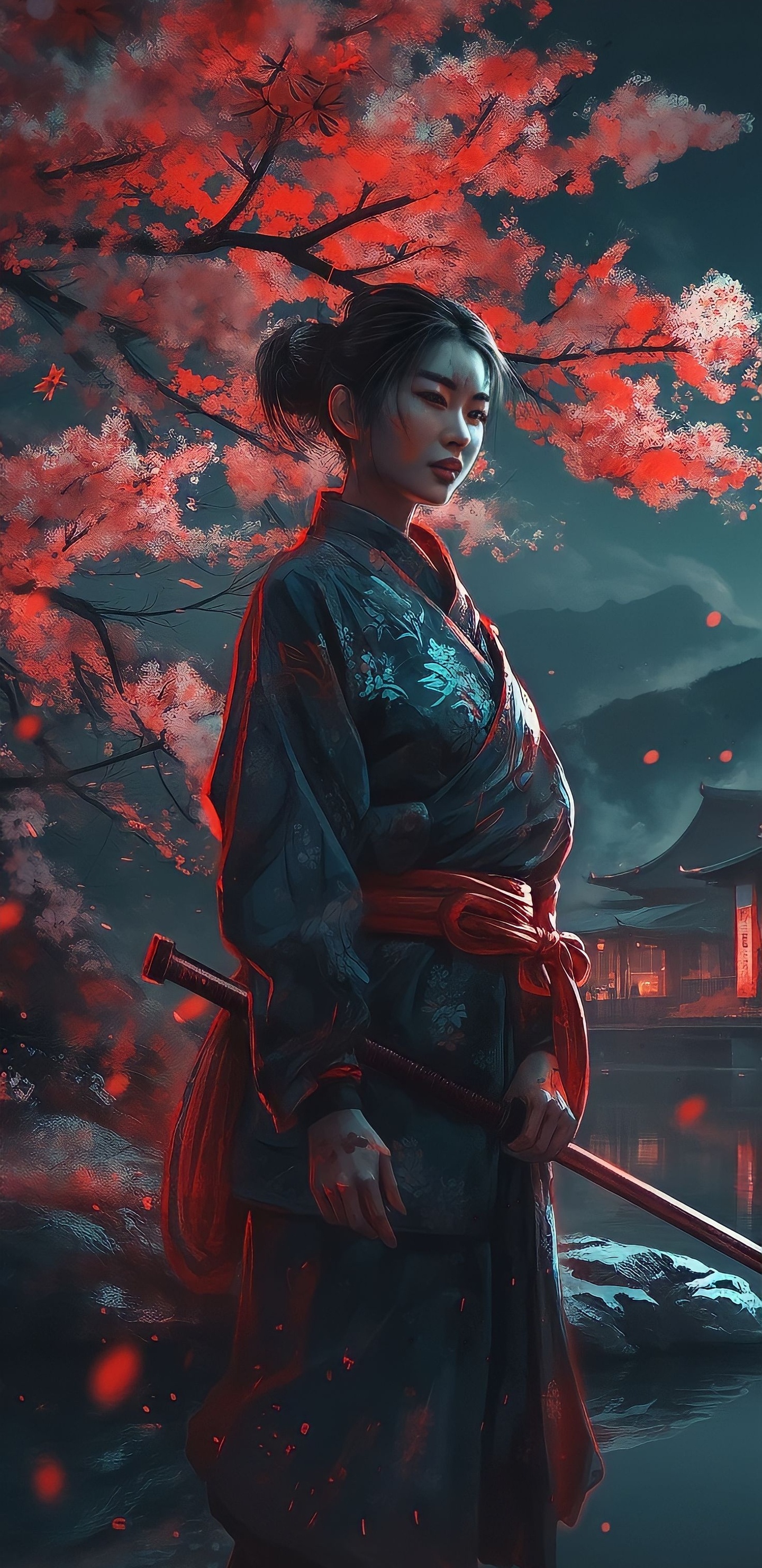 Arts Visuels, Dame m, Art, Kimono, Costume. Wallpaper in 1440x2960 Resolution
