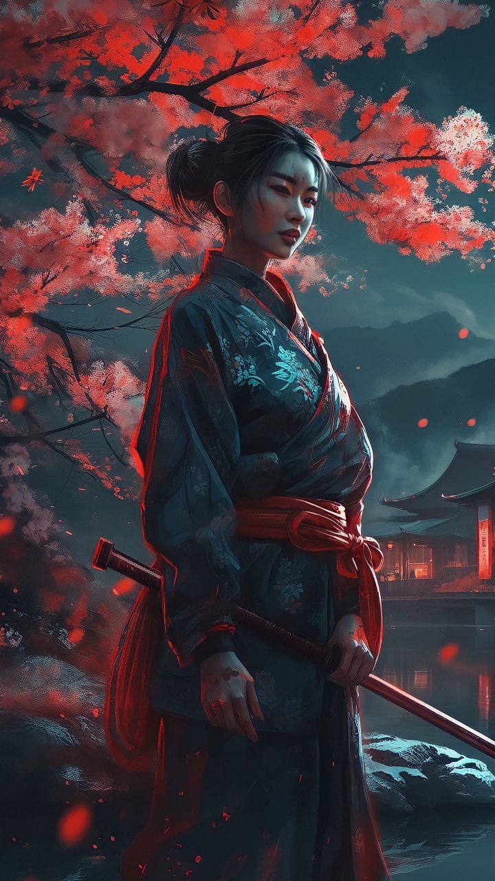 Arts Visuels, Dame m, Art, Kimono, Costume. Wallpaper in 720x1280 Resolution