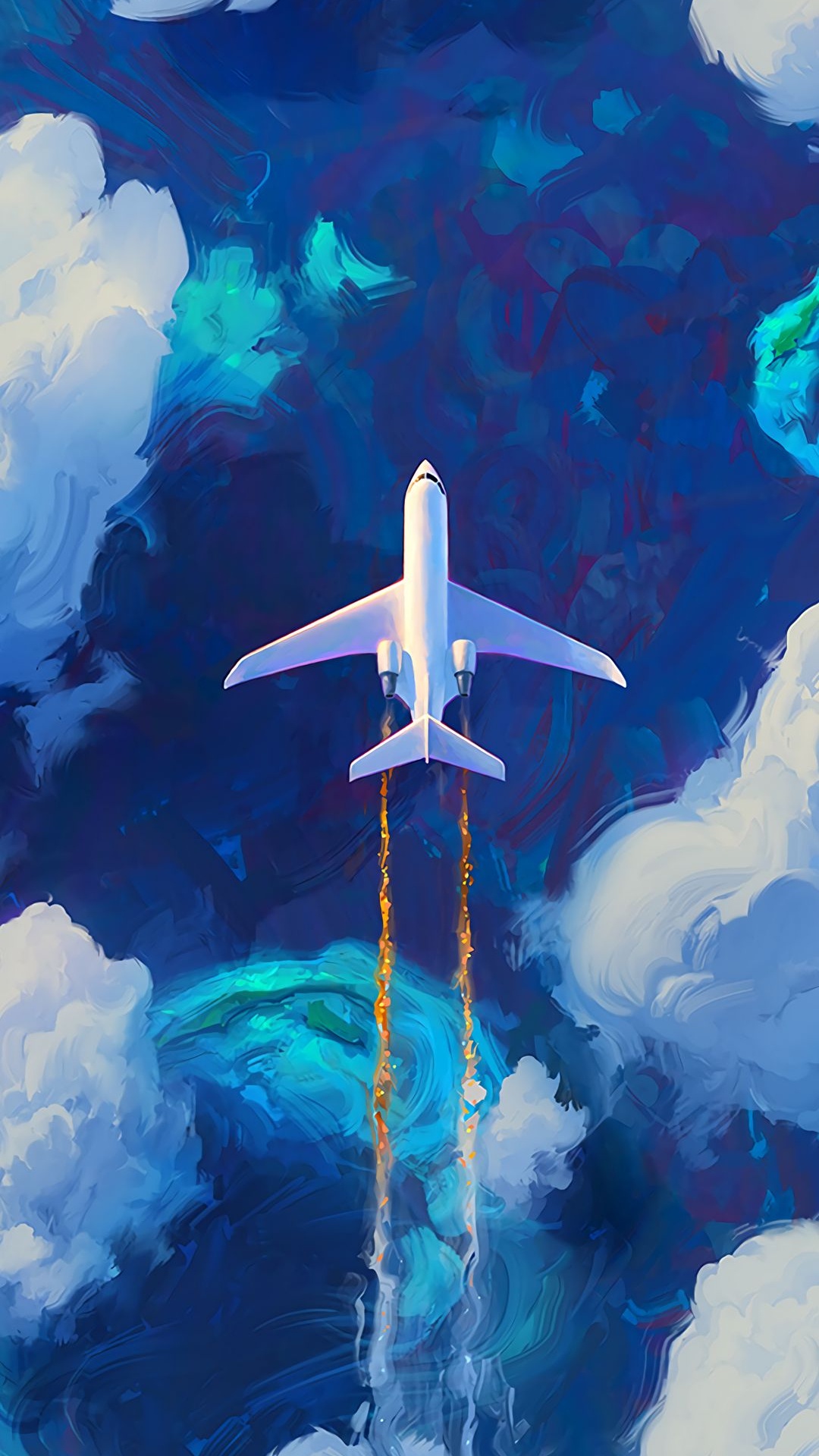 航班, 航空, 空中旅行, 水资源, 自然景观 壁纸 1080x1920 允许
