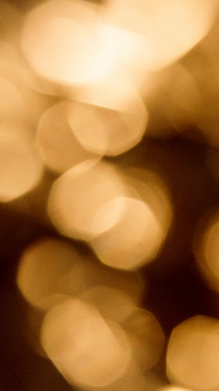 Luces Bokeh Blancas y Amarillas. Wallpaper in 750x1334 Resolution