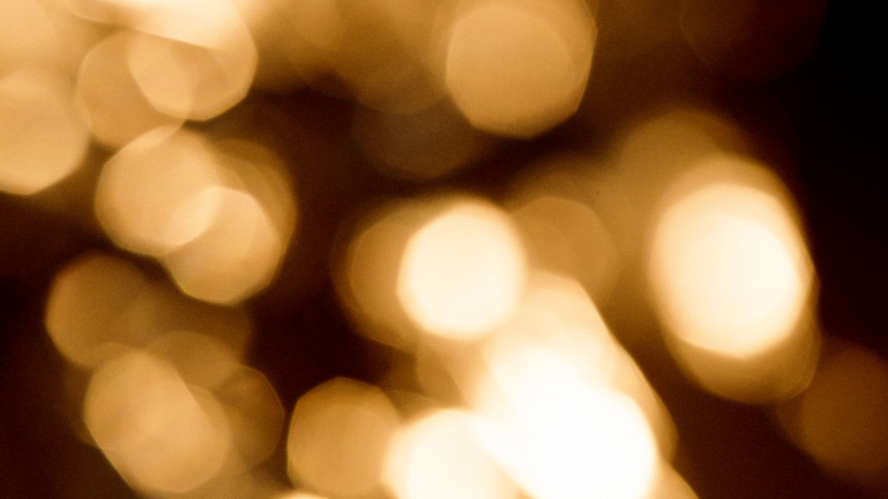 White and Yellow Bokeh Lights. Wallpaper in 1280x720 Resolution
