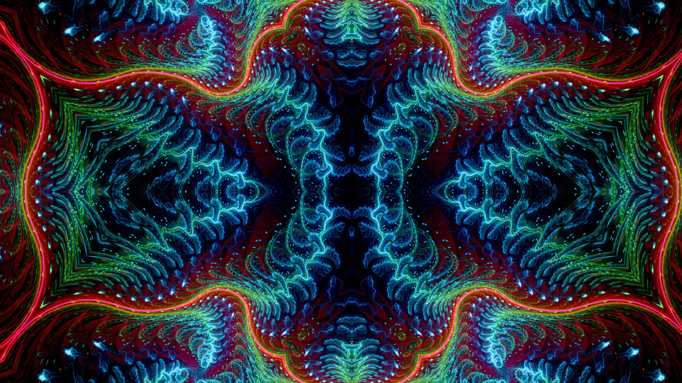 Blue and Red Abstract Painting. Wallpaper in 1366x768 Resolution