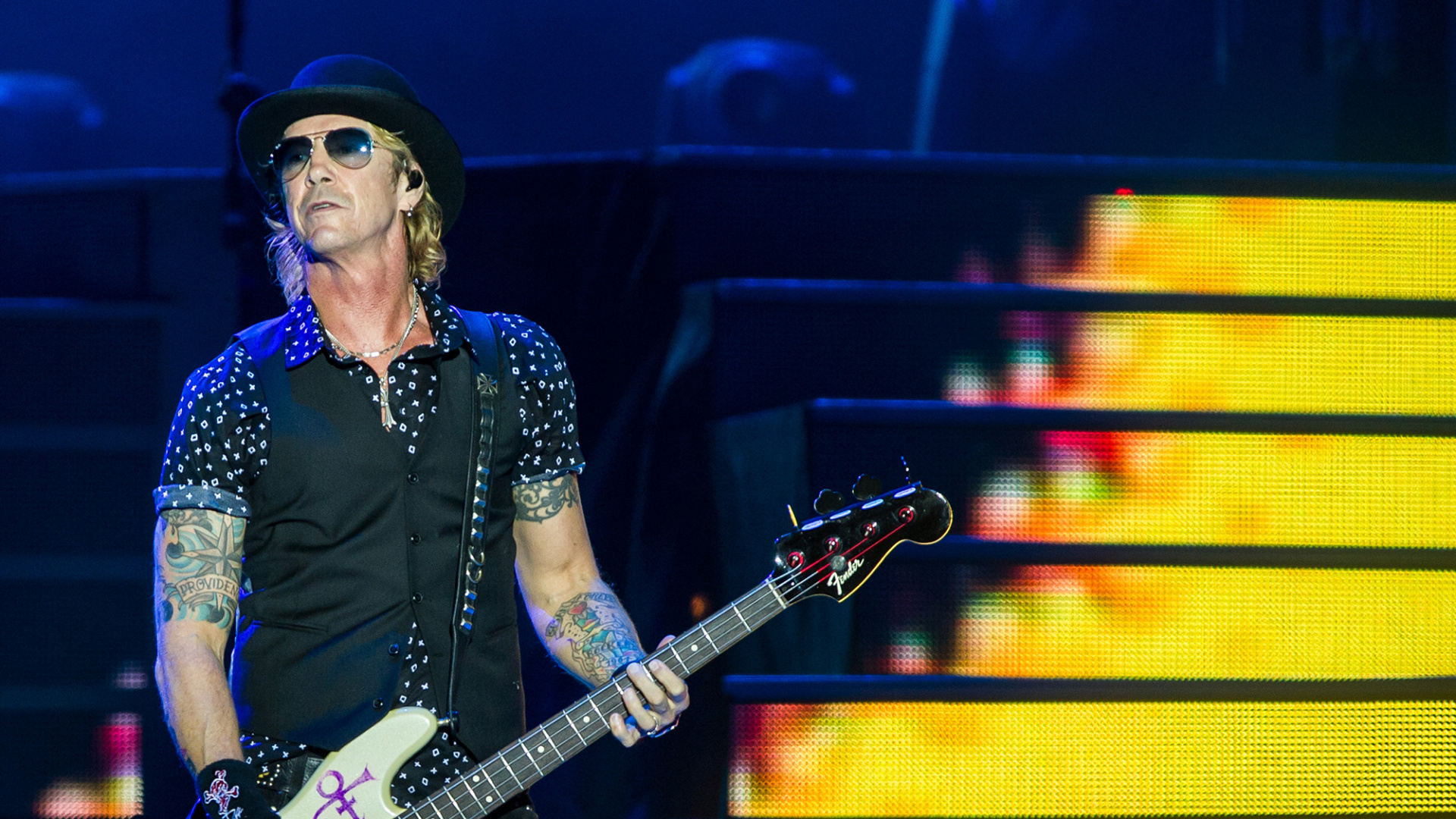 Duff McKagan, Bass Guitar, Bassist, Not in This Lifetime Tour, Rock Concert. Wallpaper in 1920x1080 Resolution