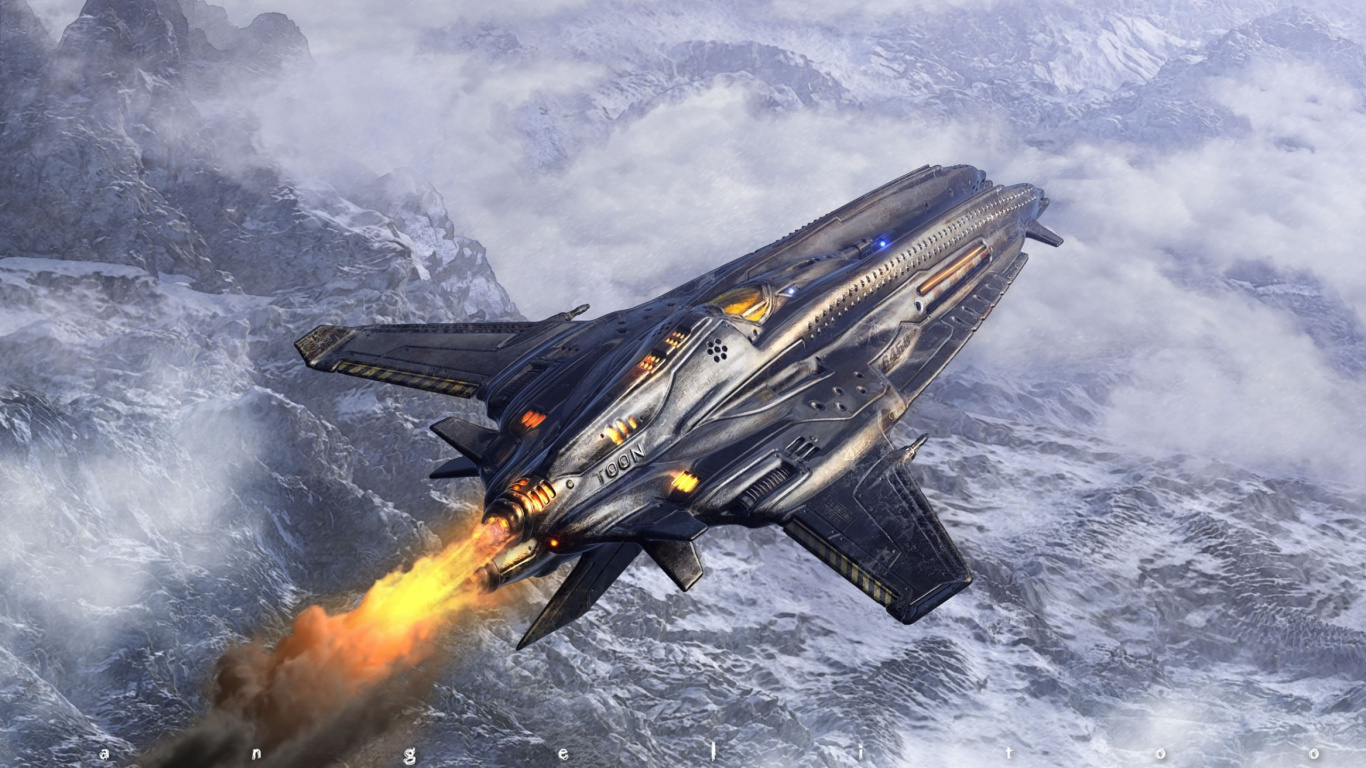 Black Jet Plane on Mid Air During Daytime. Wallpaper in 1366x768 Resolution