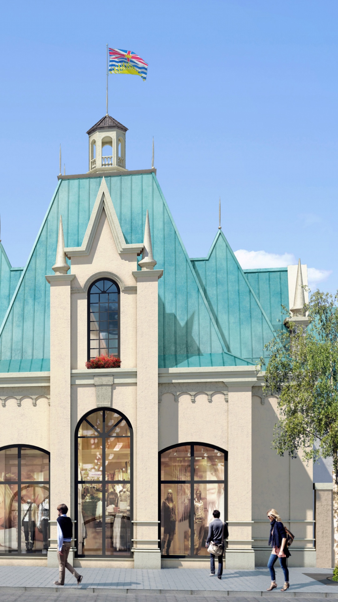 Menschen, Die Tagsüber Auf Der Straße in Der Nähe Von Grünem Betongebäude Gehen. Wallpaper in 1080x1920 Resolution