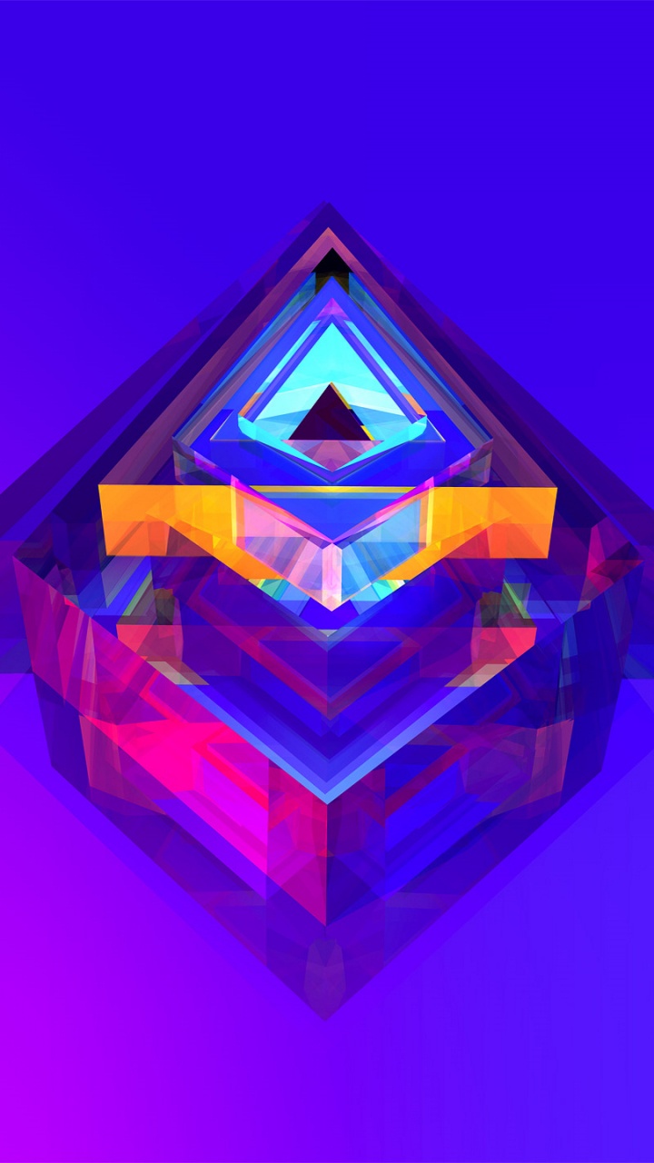 Lila Diamant Auf Lila Glas. Wallpaper in 720x1280 Resolution