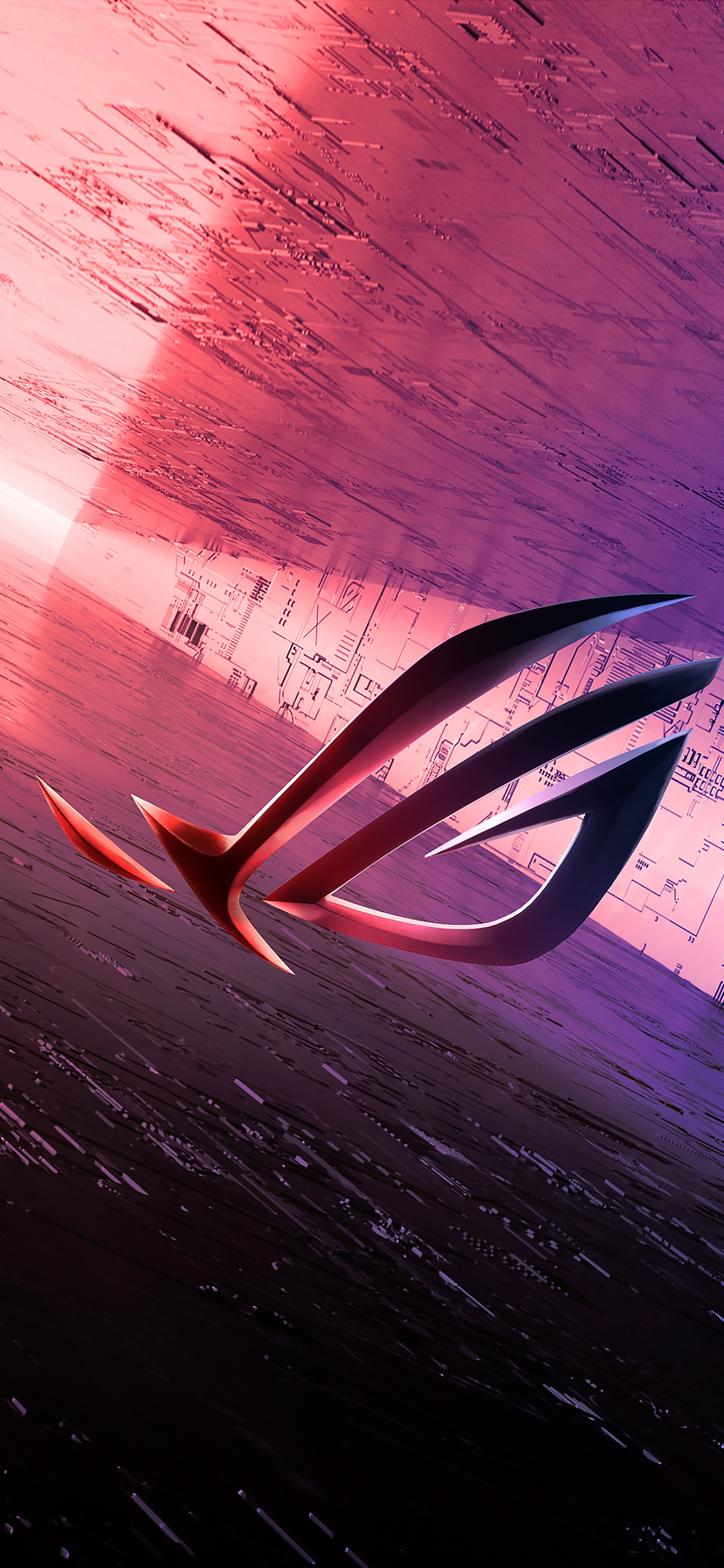 Asus, Tablet, ROG STRIX-Serie, Atmosphäre, Purpur. Wallpaper in 1125x2436 Resolution