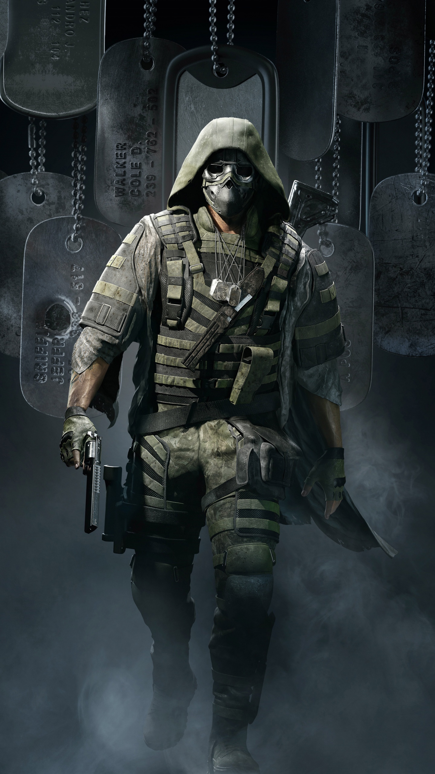 Tom Clancys Ghost Recon Punto De Interrupción, Tom Clancys Ghost Recon Wildlands, Soldado, Juego de Pc, Composición Digital. Wallpaper in 1440x2560 Resolution