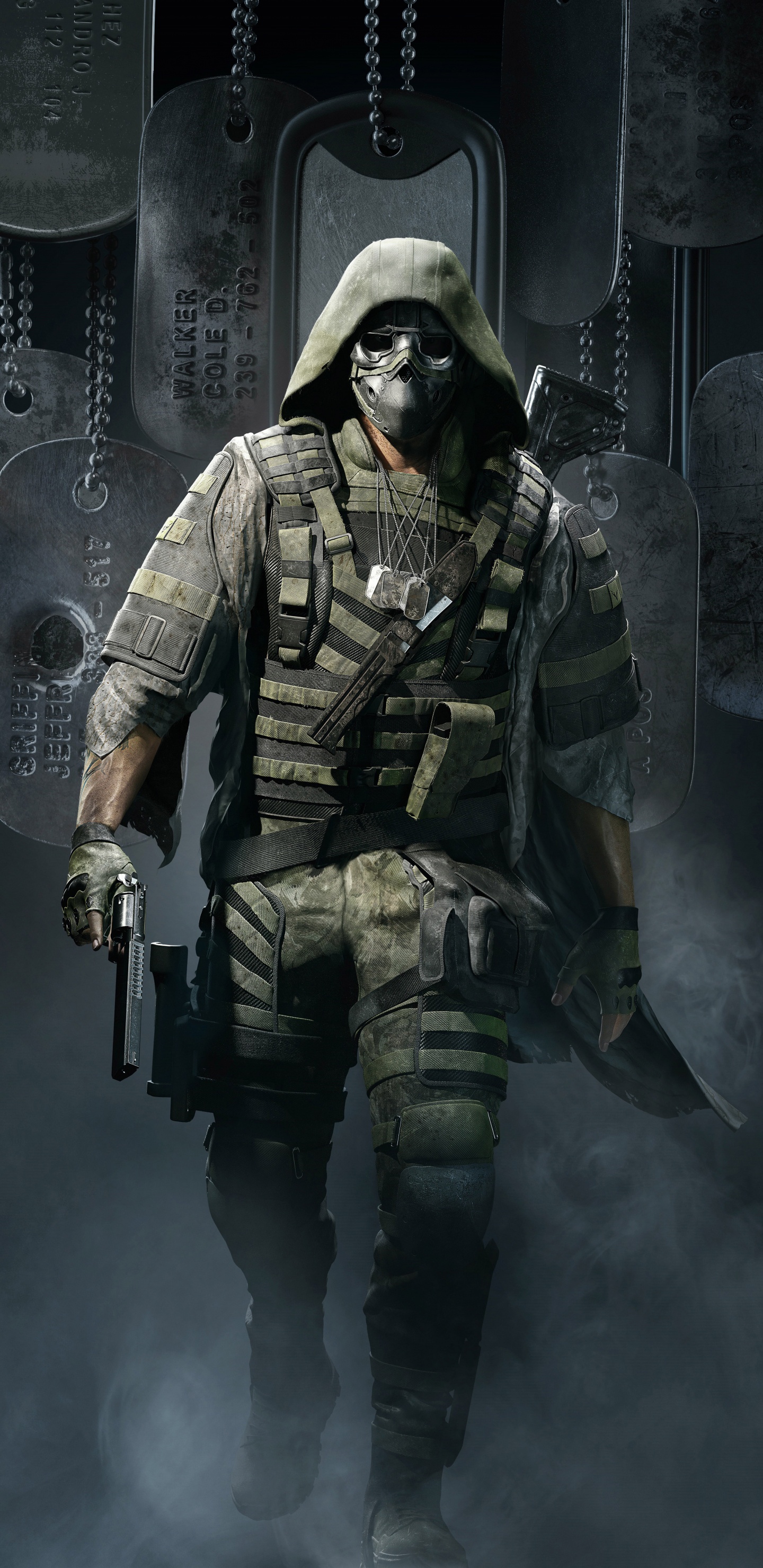 Tom Clancys Ghost Recon Punto De Interrupción, Tom Clancys Ghost Recon Wildlands, Soldado, Juego de Pc, Composición Digital. Wallpaper in 1440x2960 Resolution