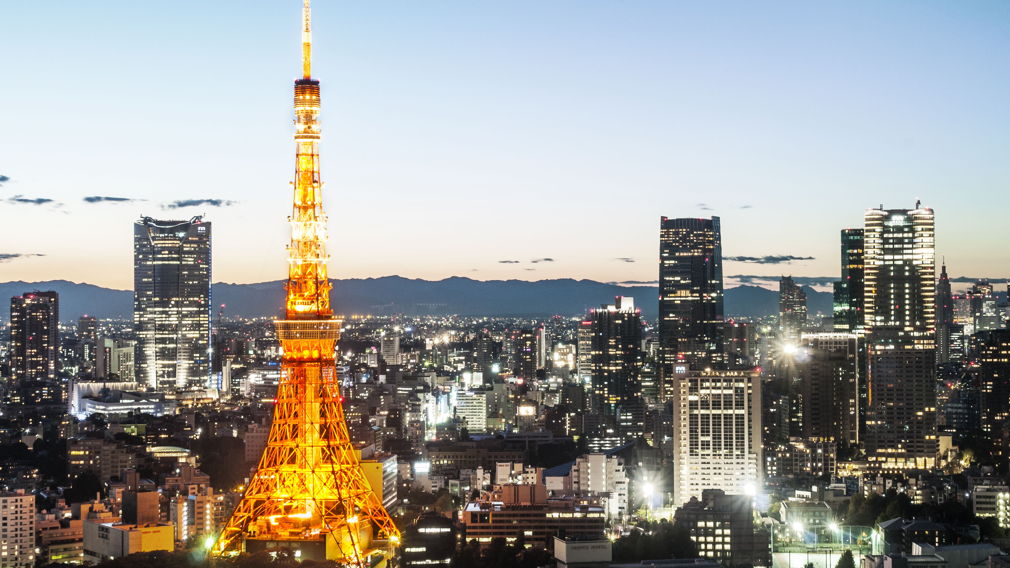 东京塔, 艾菲尔铁塔, 城市景观, 城市, 里程碑 壁纸 3840x2160 允许