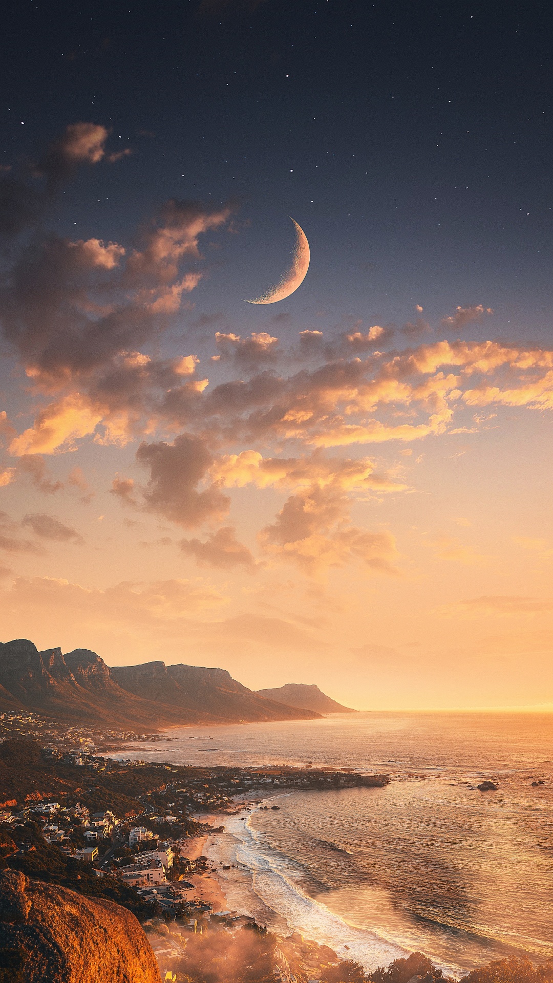 Table Mountain National Park, Cape Town, Nature, Cloud, Water. Wallpaper in 1080x1920 Resolution