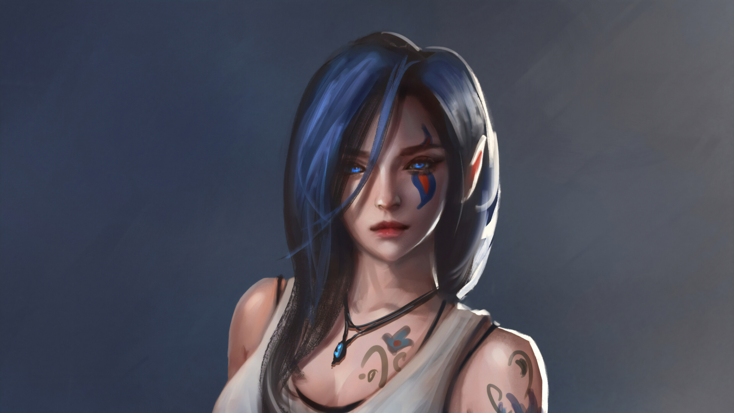 Personaje de Anime de Mujer de Pelo Negro. Wallpaper in 2560x1440 Resolution